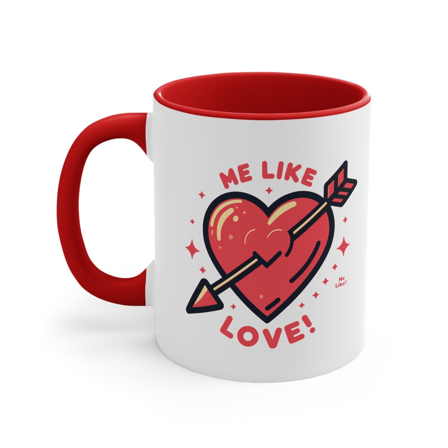 Me Like Love! - Accent Coffee Mug, 11oz - (Love #1)