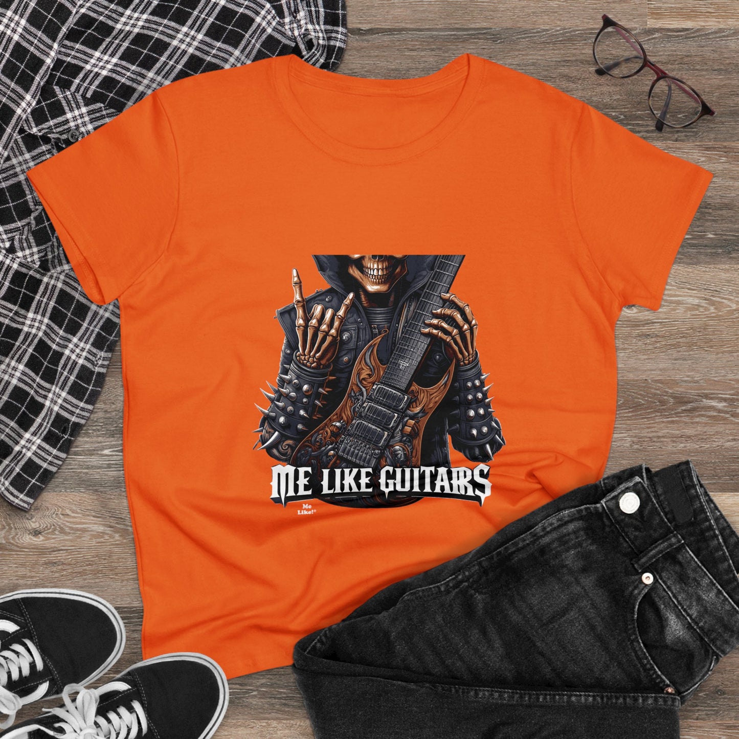 Me Like Guitars! - Women's Cotton Tee - Heavy Metal #2