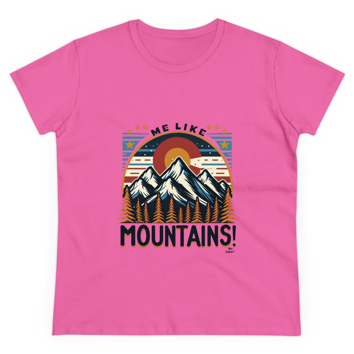 Me Like Mountains! - Women's Heavy Cotton Tee - (Mountains #5)
