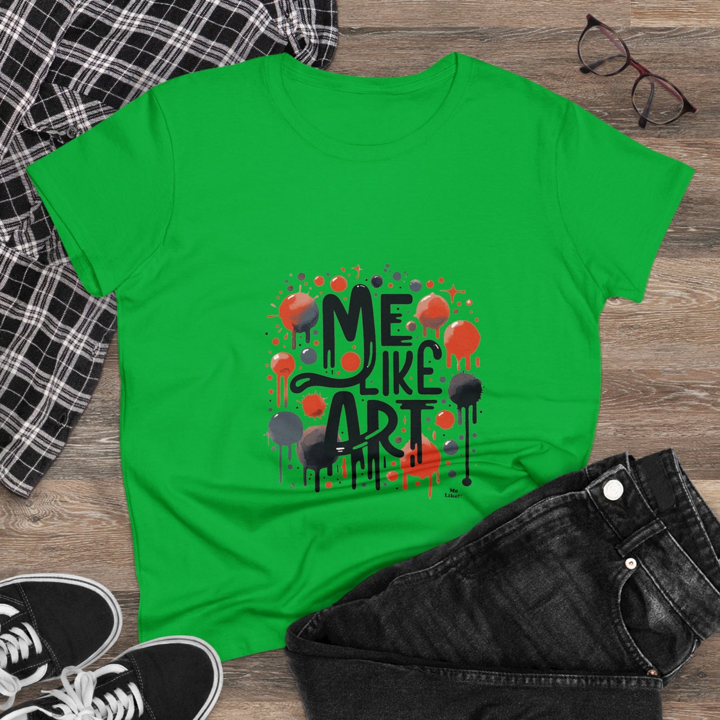 Me Like Art - Women's Heavy Cotton Tee - (Art #2)