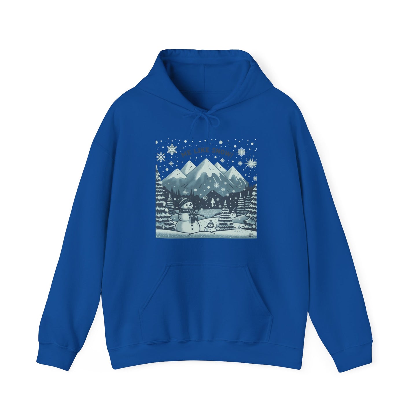 Me Like Snow! - Unisex Heavy Blend™ Hooded Sweatshirt - (Snowman #1)