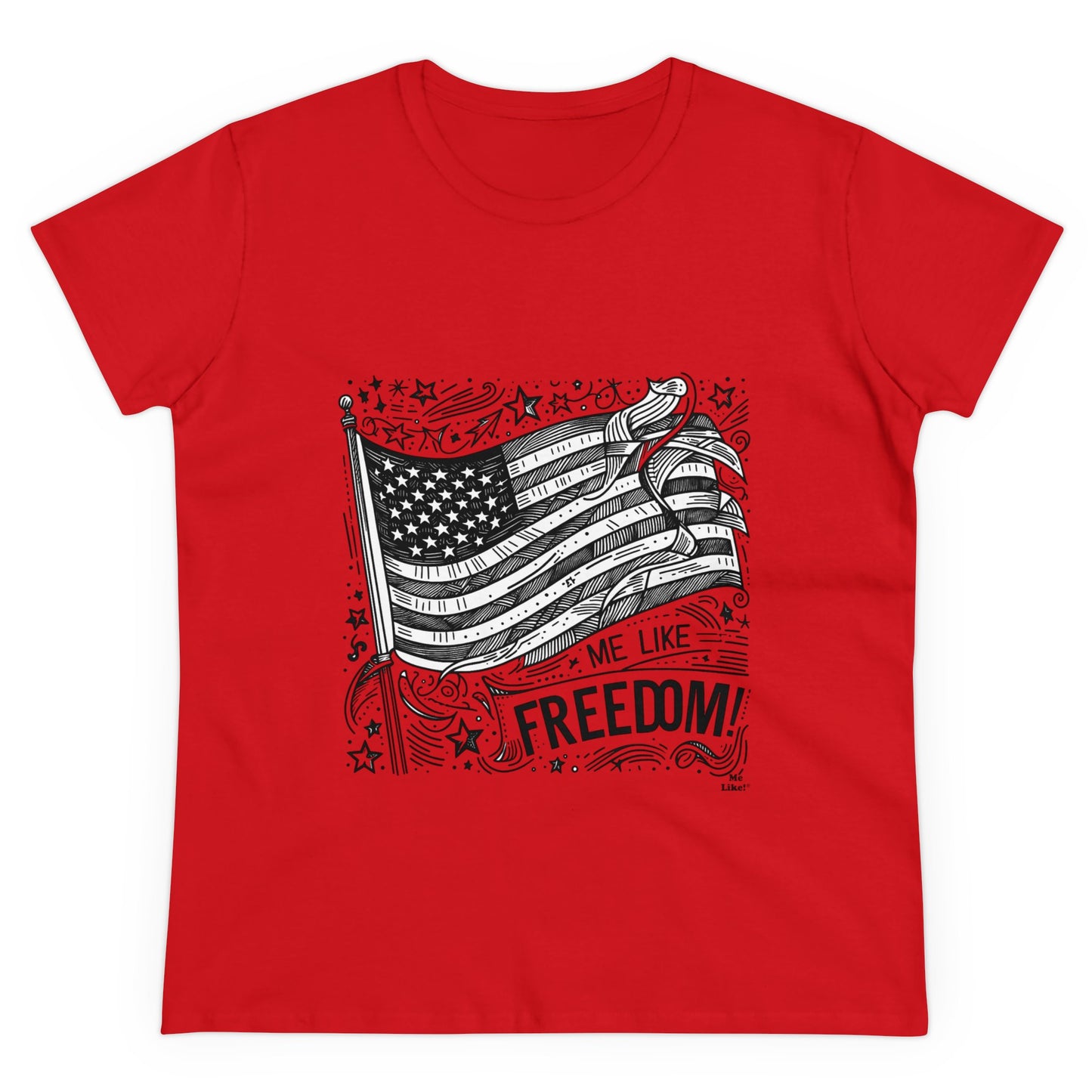 Me Like Freedom! - Women's Heavy Cotton Tee - (Freedom #1)