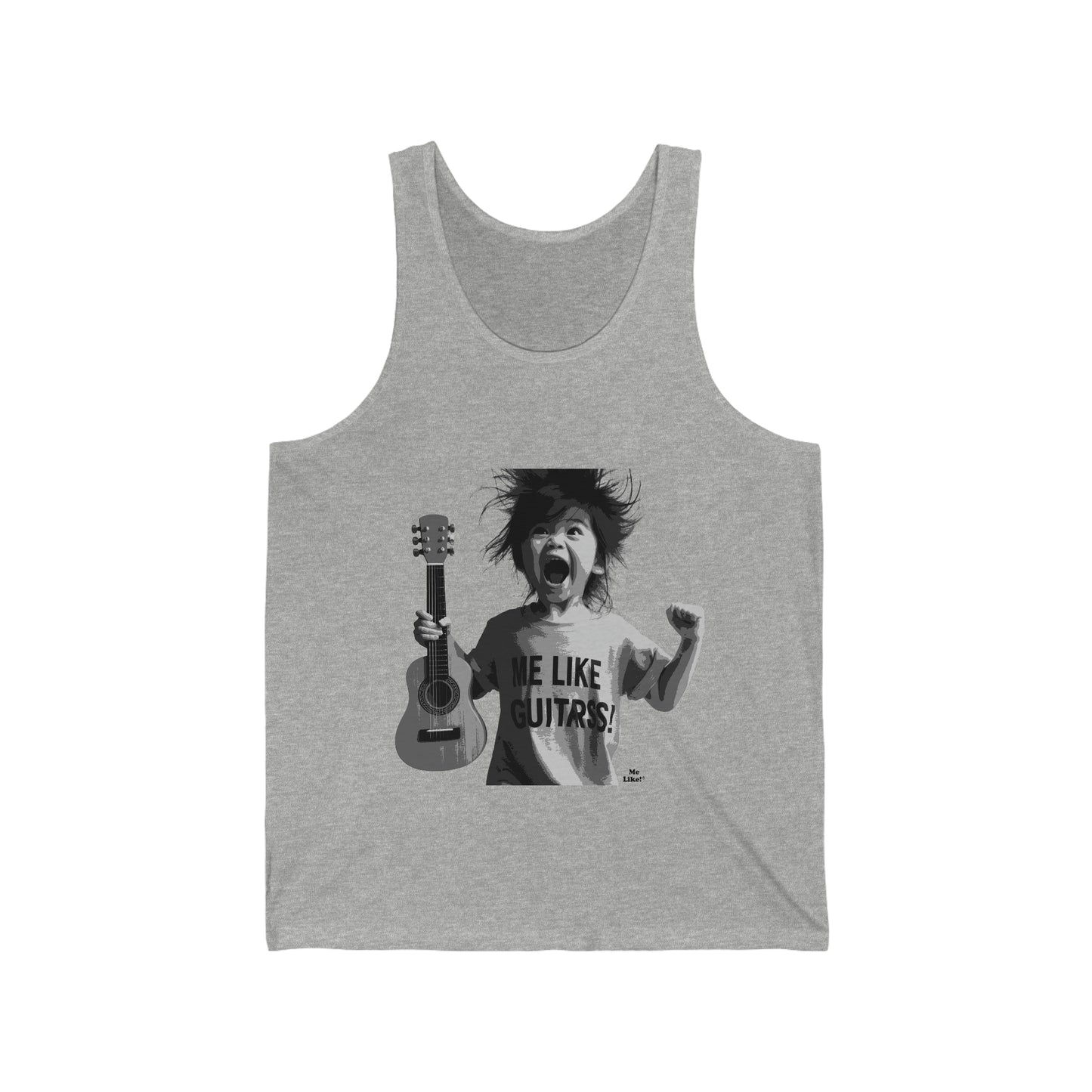 Me Like Guitars! - Unisex Jersey Tank - Punk #1