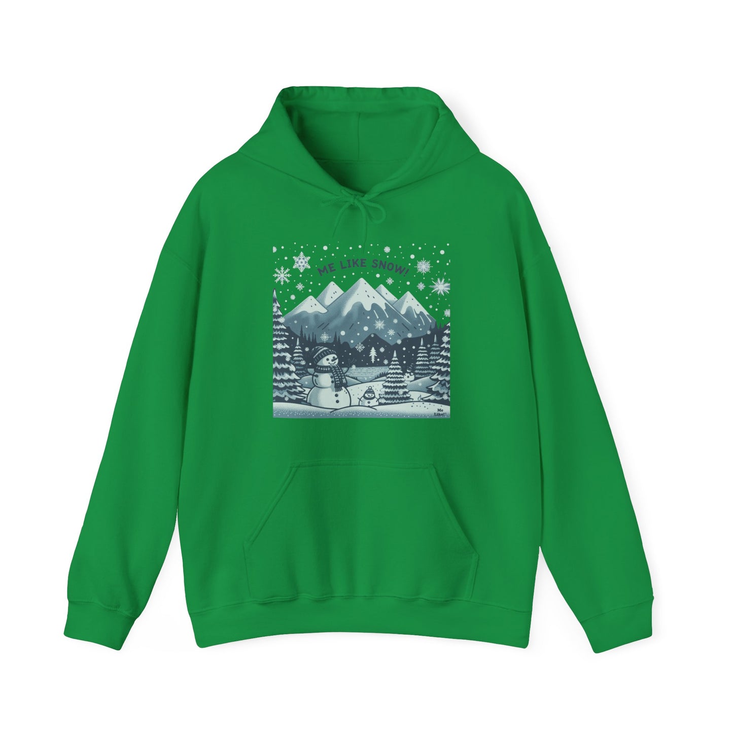 Me Like Snow! - Unisex Heavy Blend™ Hooded Sweatshirt - (Snowman #1)