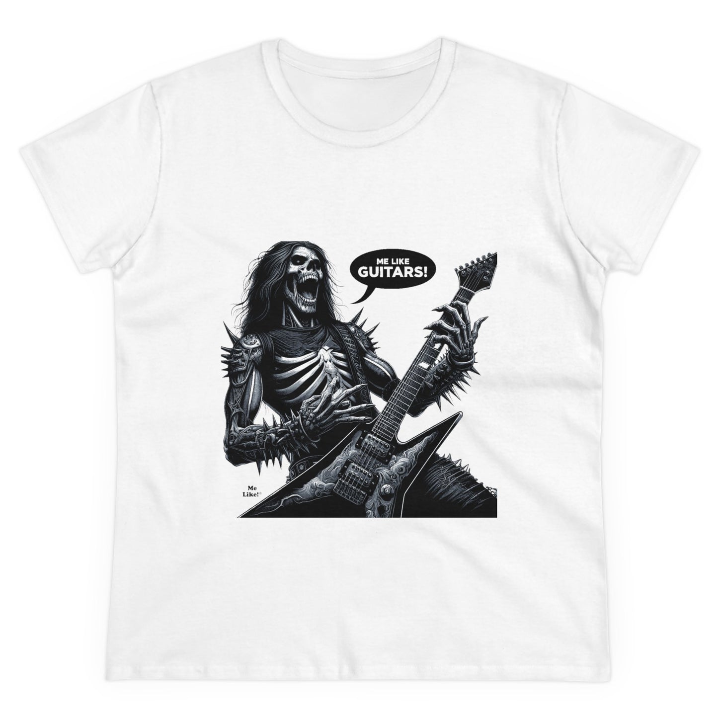 Me Like Guitars! - Women's Cotton Tee - Heavy Metal #4