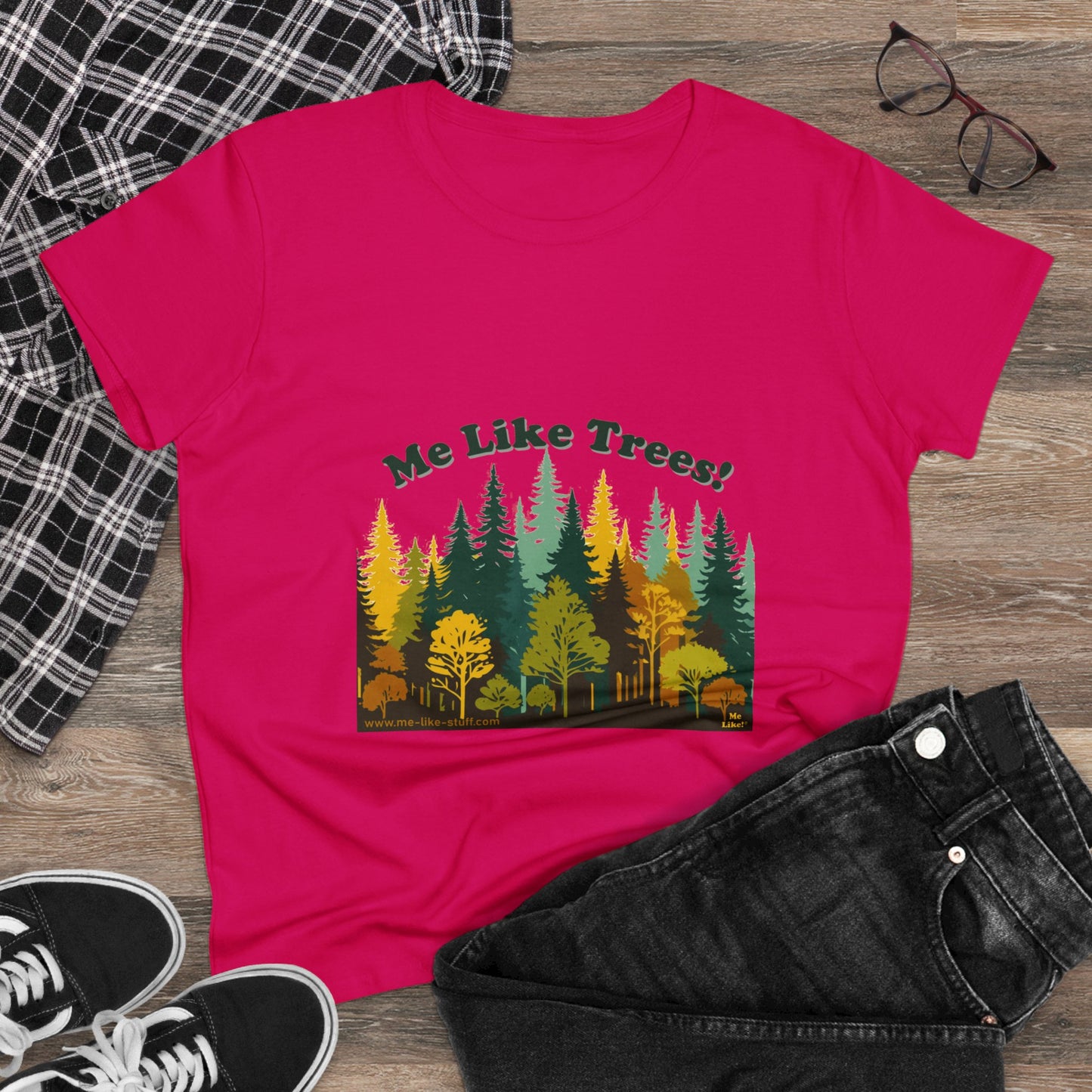 Women's Heavy Cotton Tee - Me Like Trees! (#2)