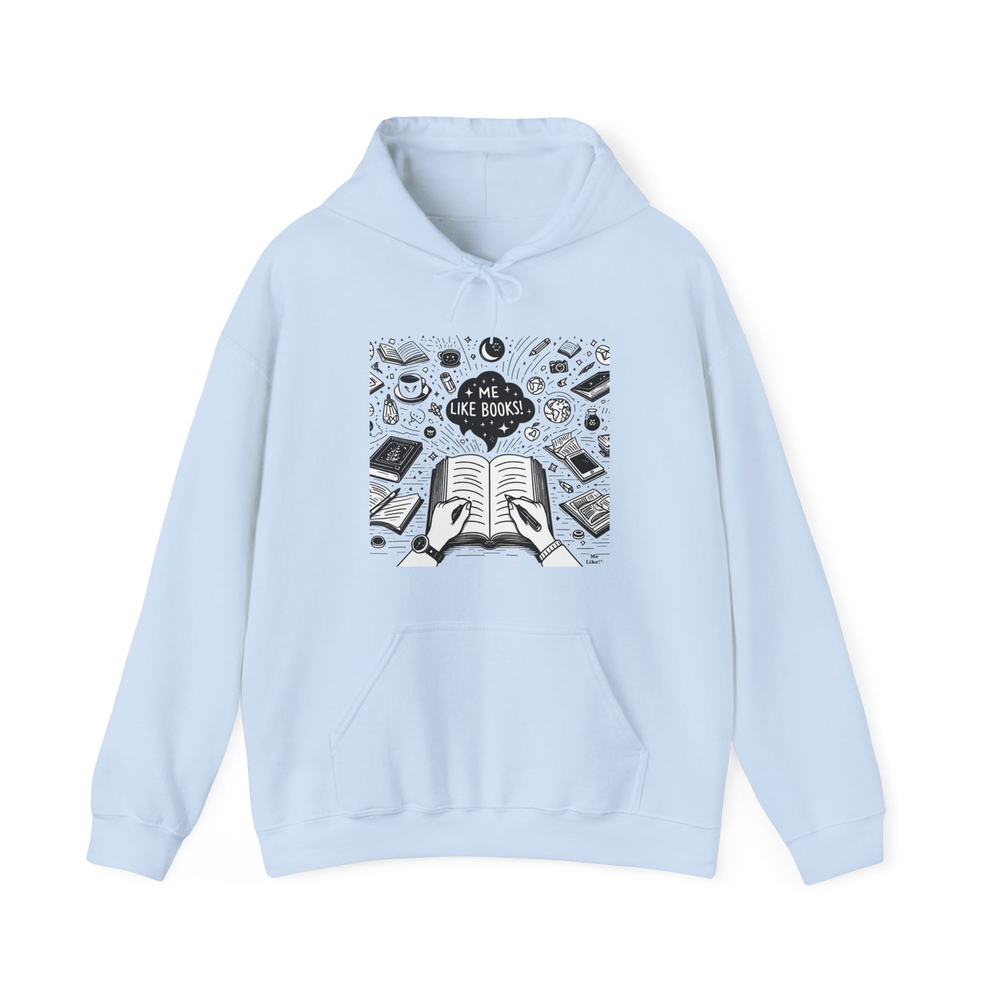 Me Like Books! - Unisex Heavy Blend™ Hooded Sweatshirt - (Books #3)