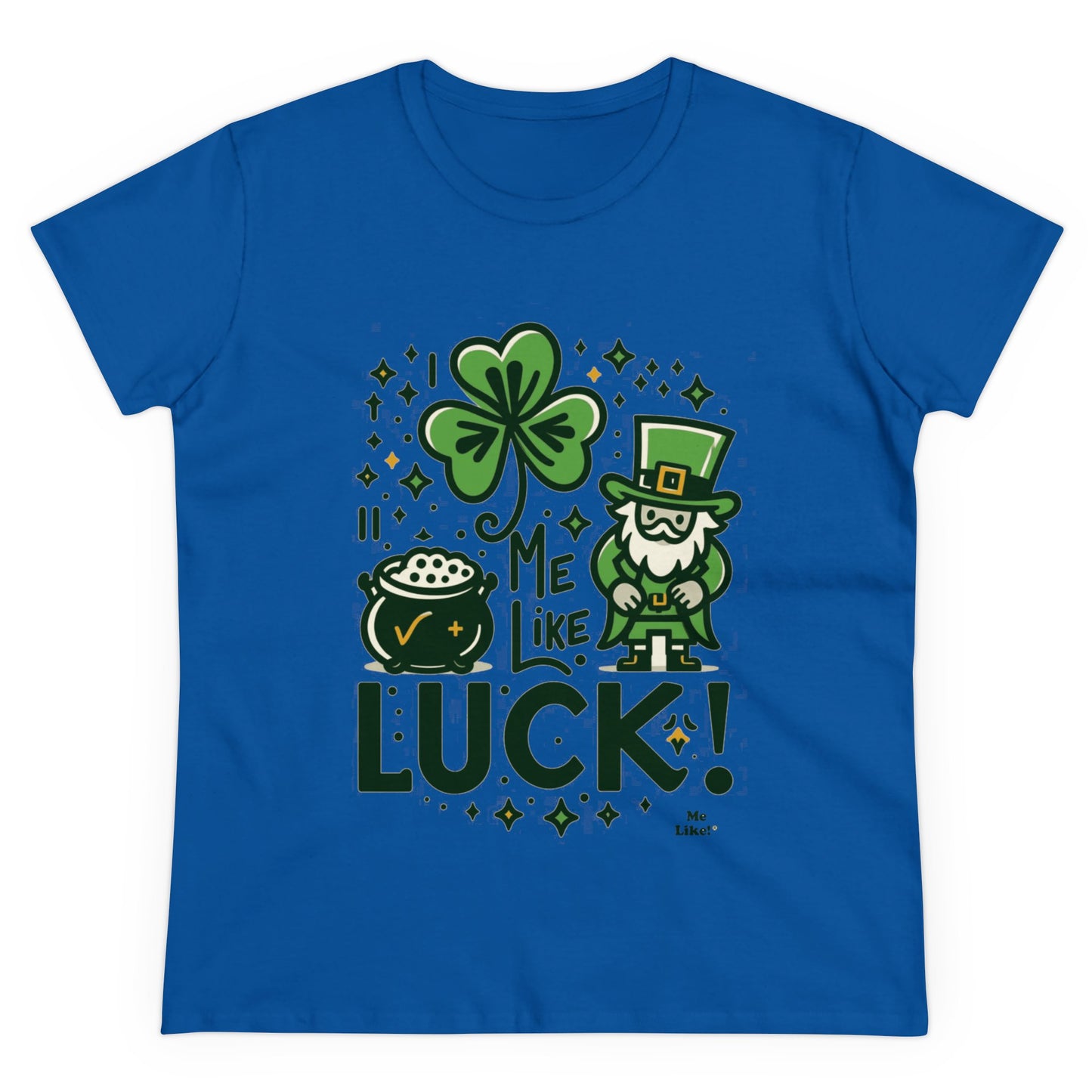 Me Like Luck! - Women's Heavy Cotton Tee - (St. Patrick's Day #4)