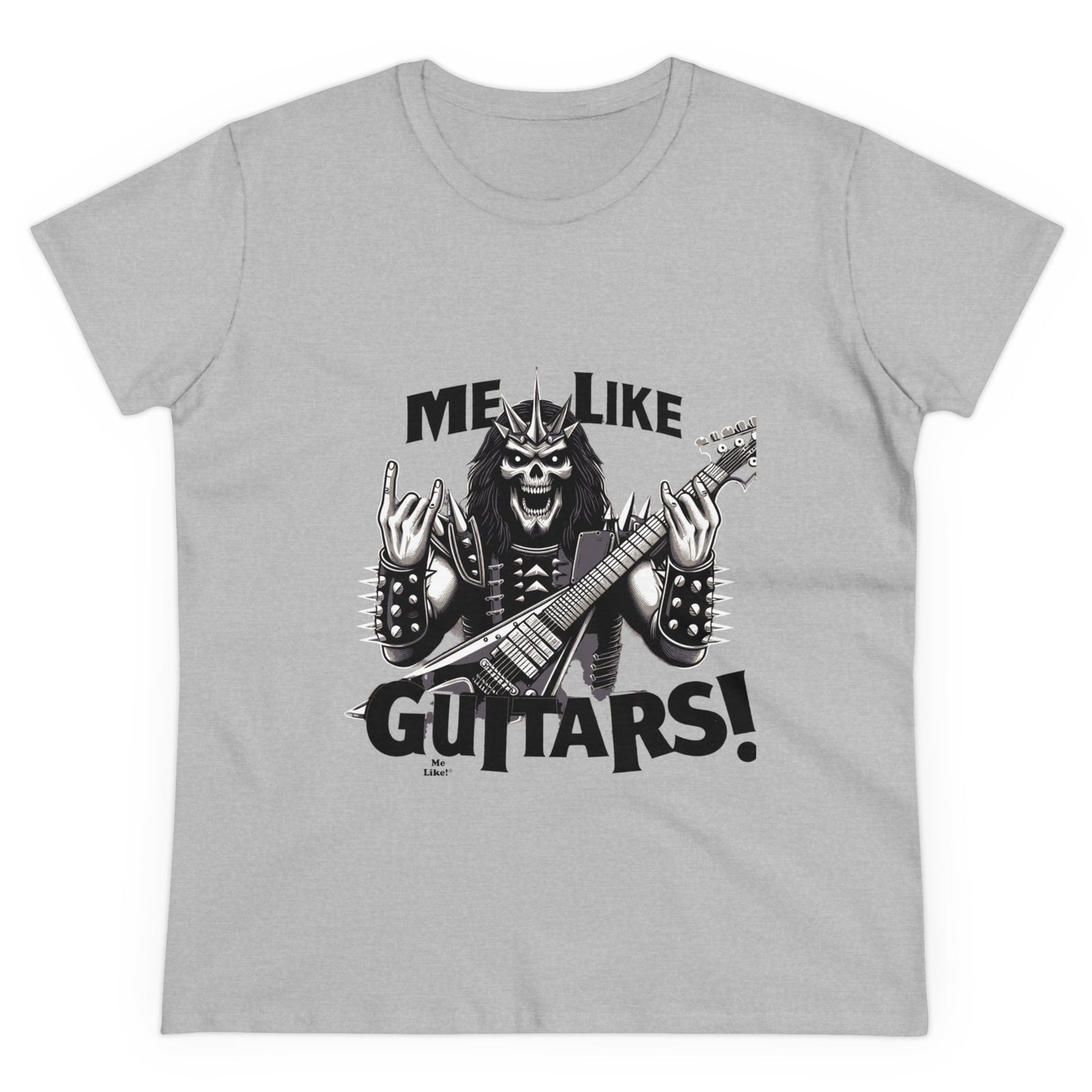 Me Like Guitars! - Women's Cotton Tee - Heavy Metal #1