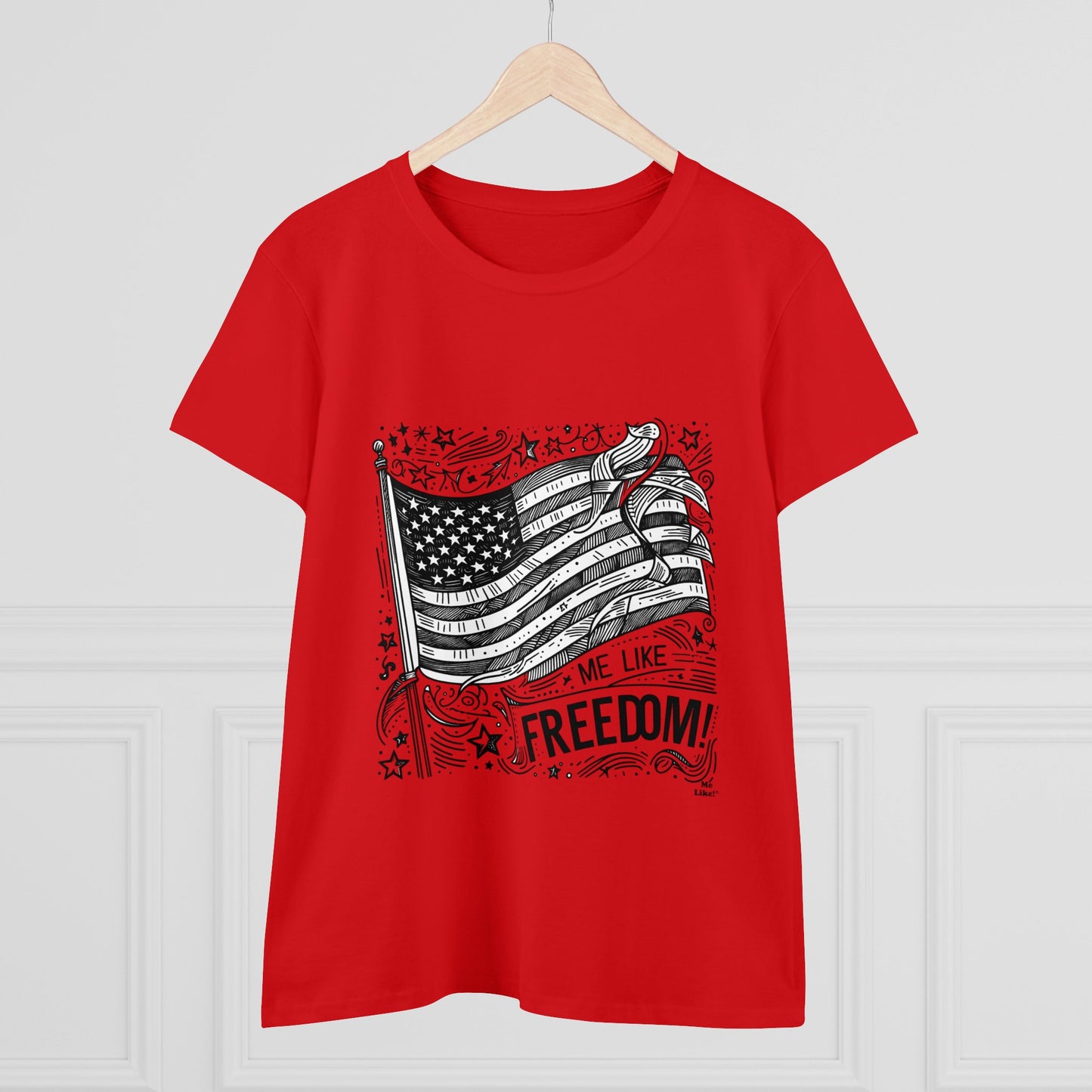 Me Like Freedom! - Women's Heavy Cotton Tee - (Freedom #1)