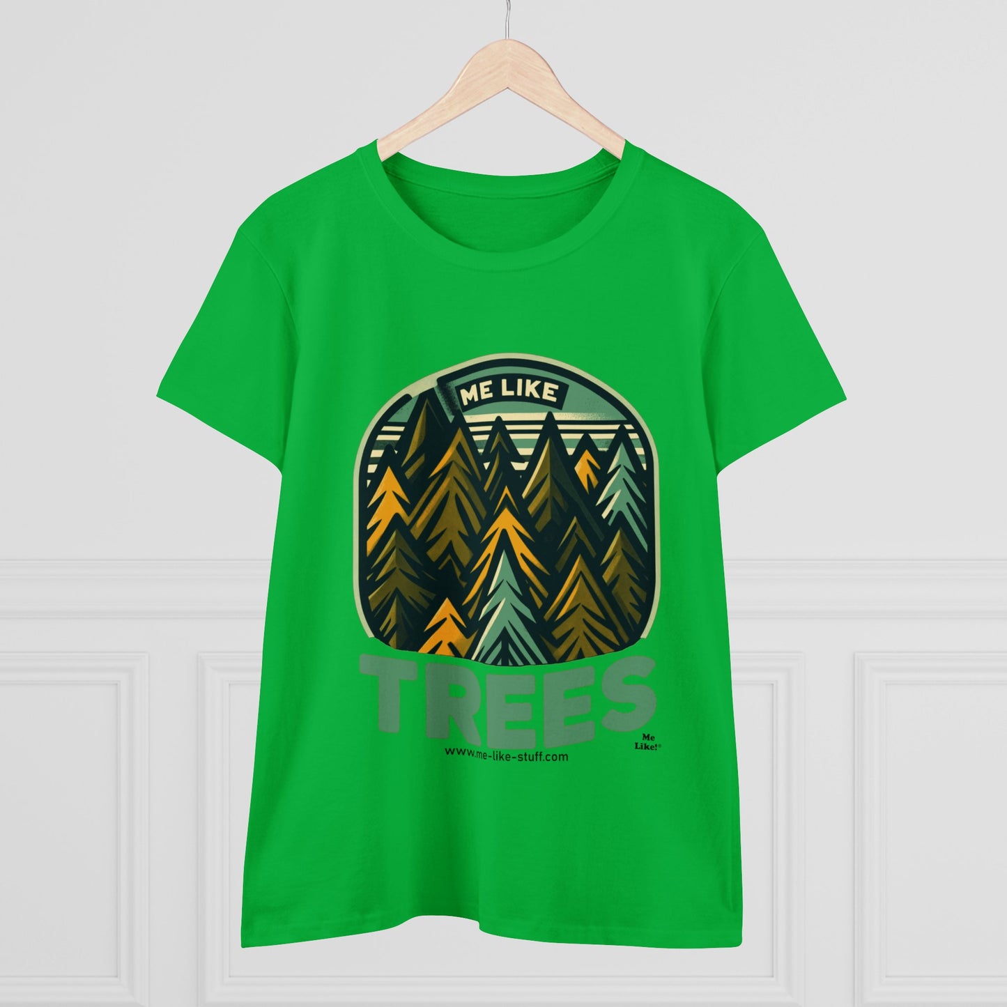Women's Heavy Cotton Tee - Me Like Trees! (#4)
