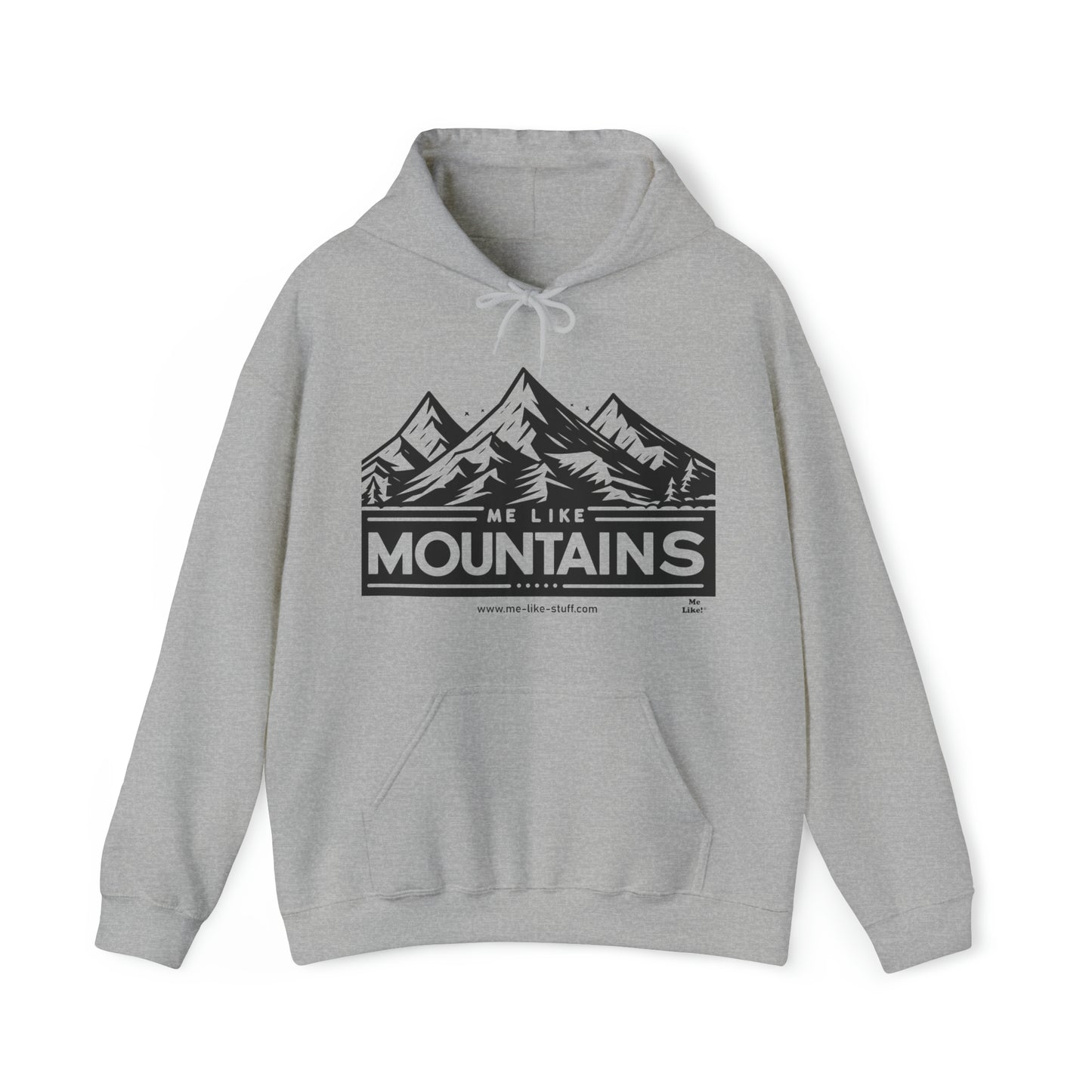 Unisex Heavy Blend™ Hooded Sweatshirt - Me Like Mountains! (#1)