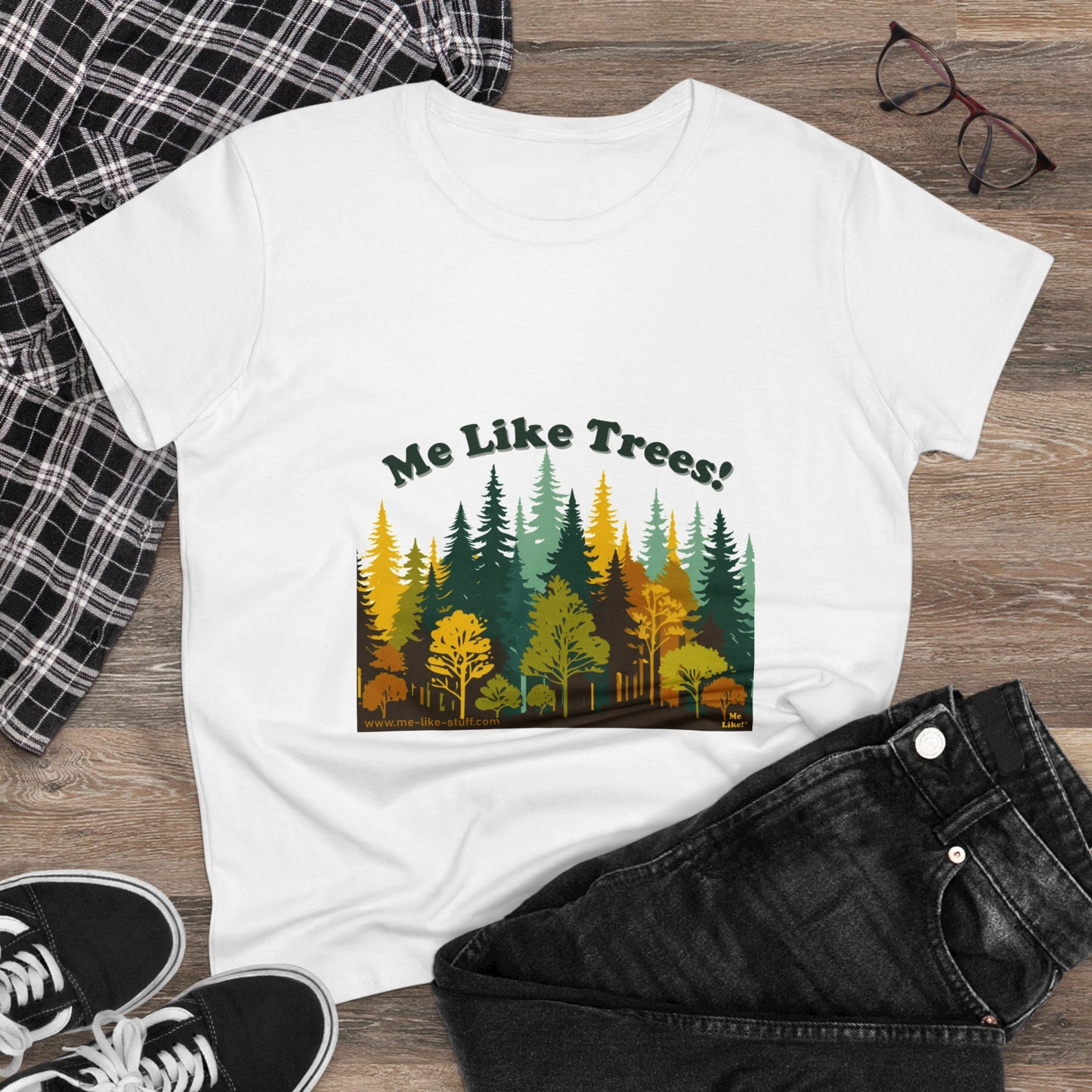 Women's Heavy Cotton Tee - Me Like Trees! (#2)