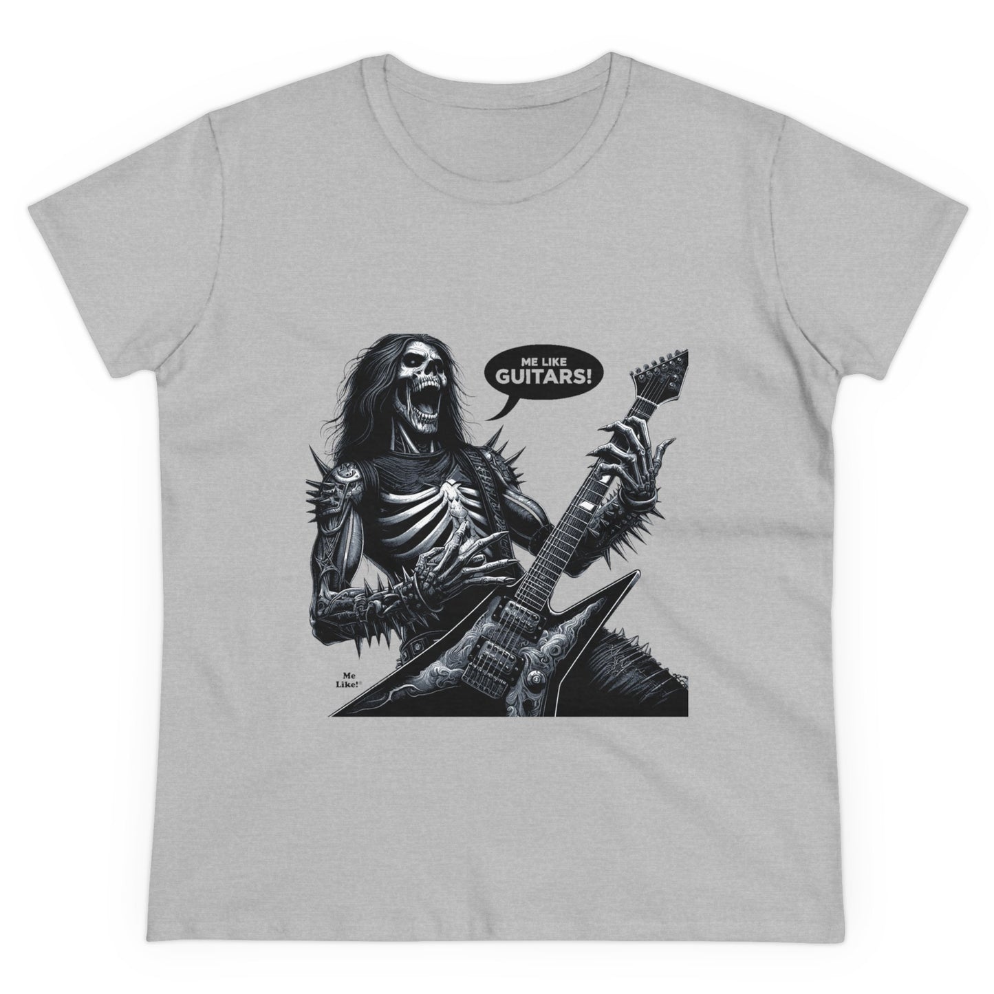 Me Like Guitars! - Women's Cotton Tee - Heavy Metal #4
