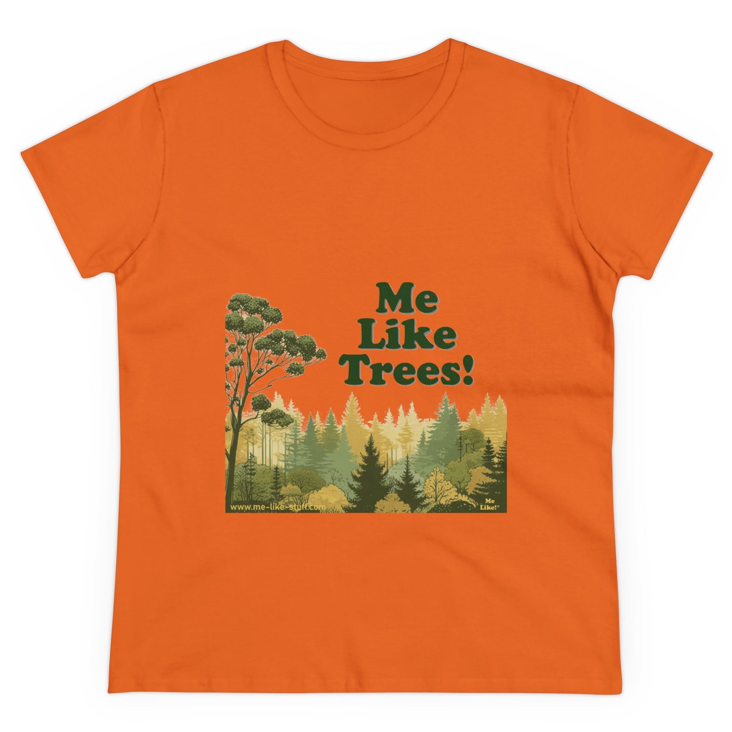 Women's Heavy Cotton Tee - Me Like Trees! (#1)