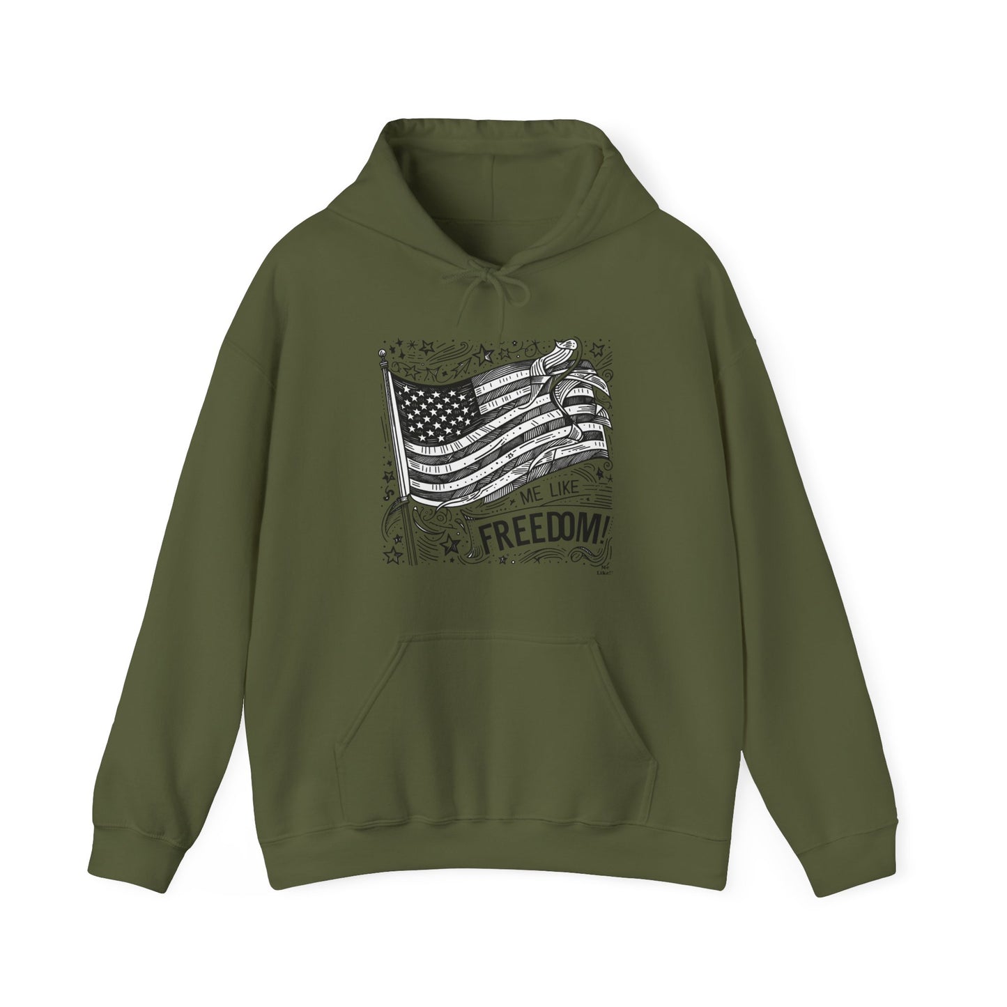 Me Like Freedom! - Unisex Heavy Blend™ Hooded Sweatshirt - (Freedom #1)