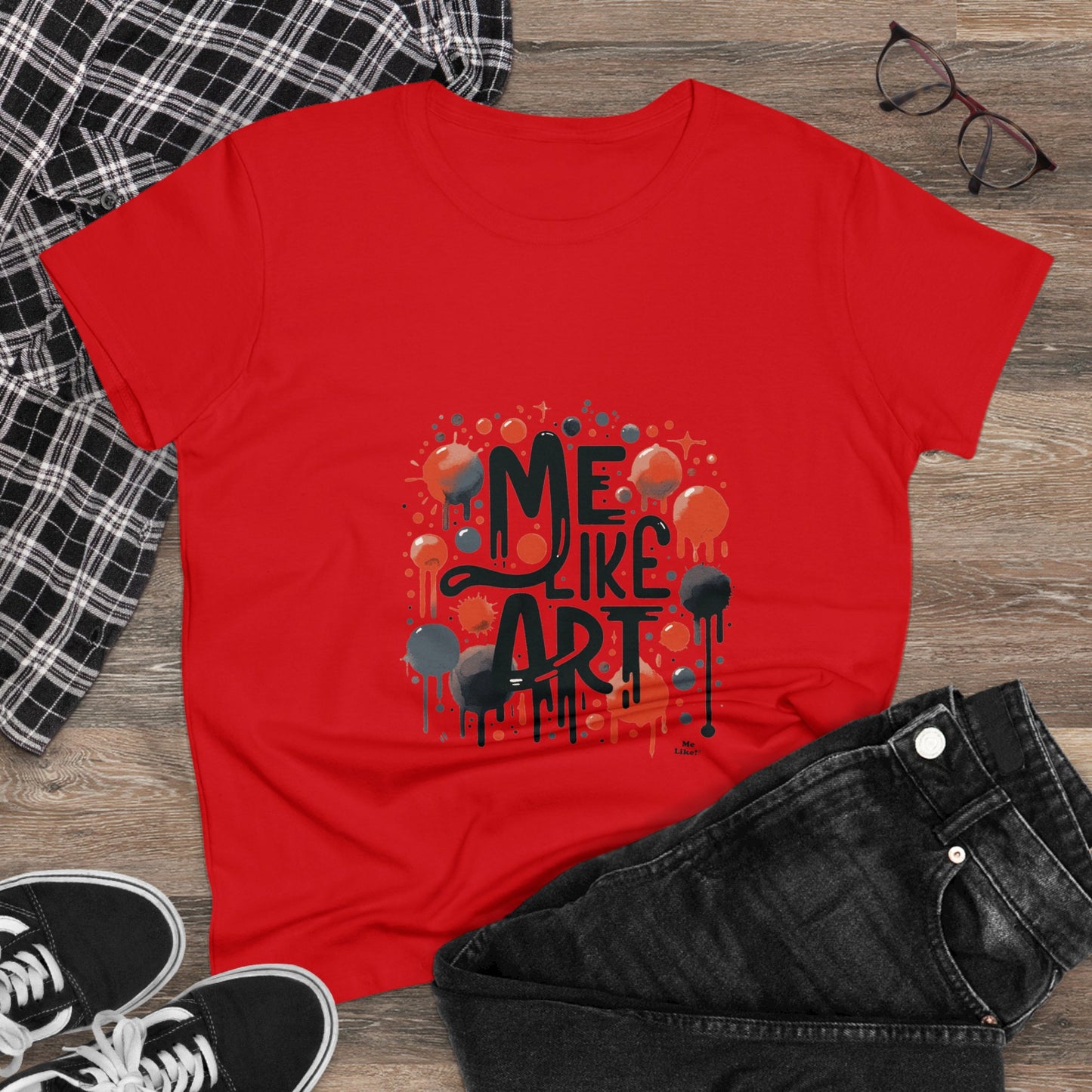 Me Like Art - Women's Heavy Cotton Tee - (Art #2)