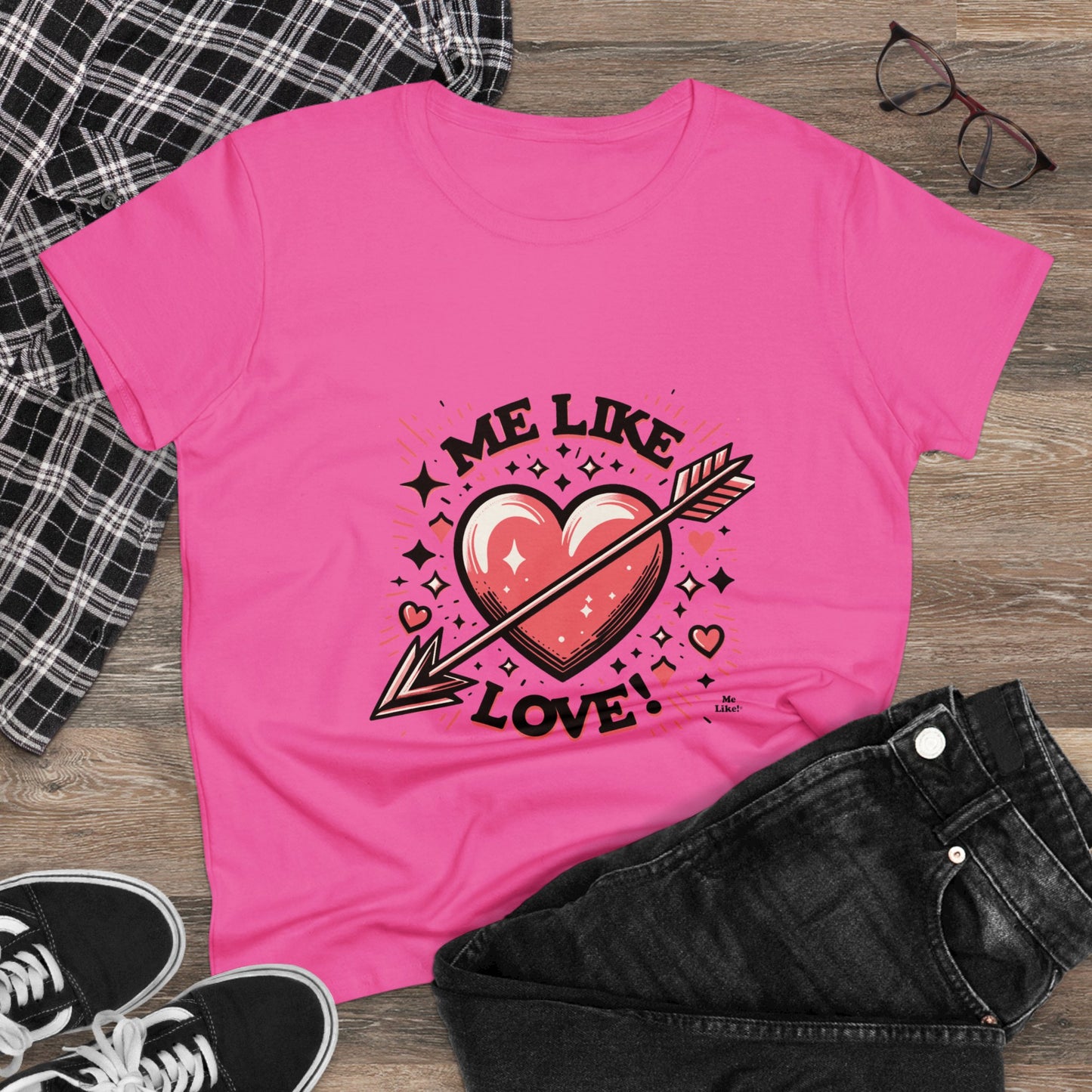Me Like Love! - Women's Heavy Cotton Tee - (Love #2)
