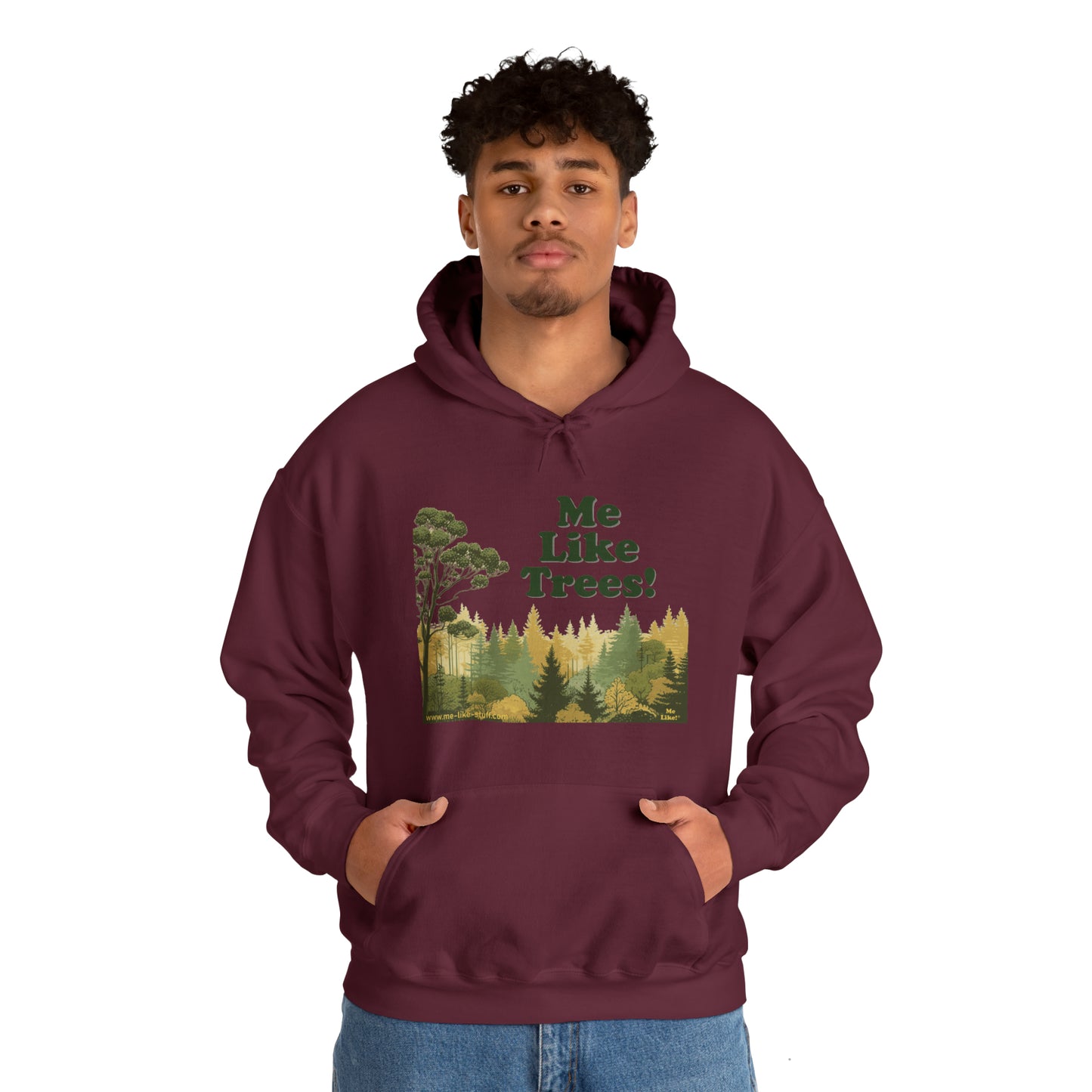 Unisex Heavy Blend™ Hooded Sweatshirt - Me Like Trees! (#1)