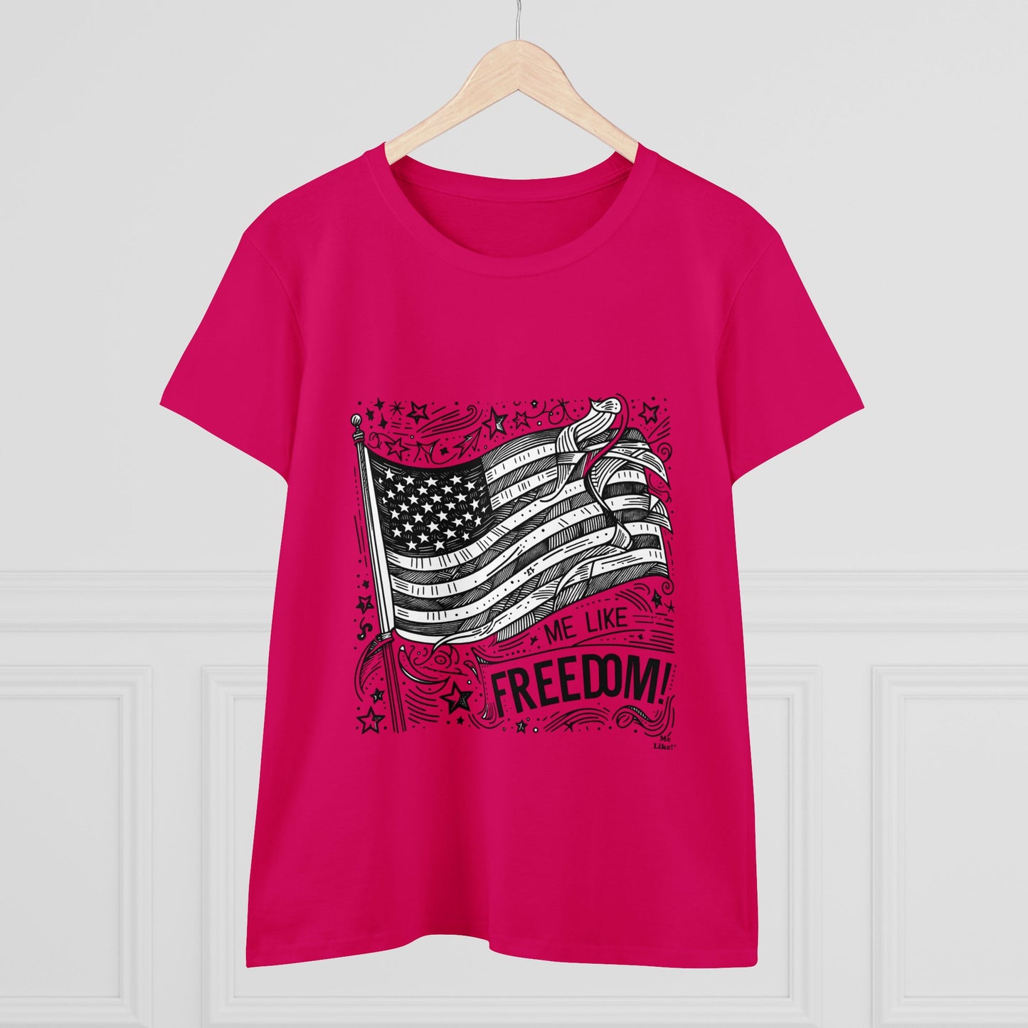 Me Like Freedom! - Women's Heavy Cotton Tee - (Freedom #1)