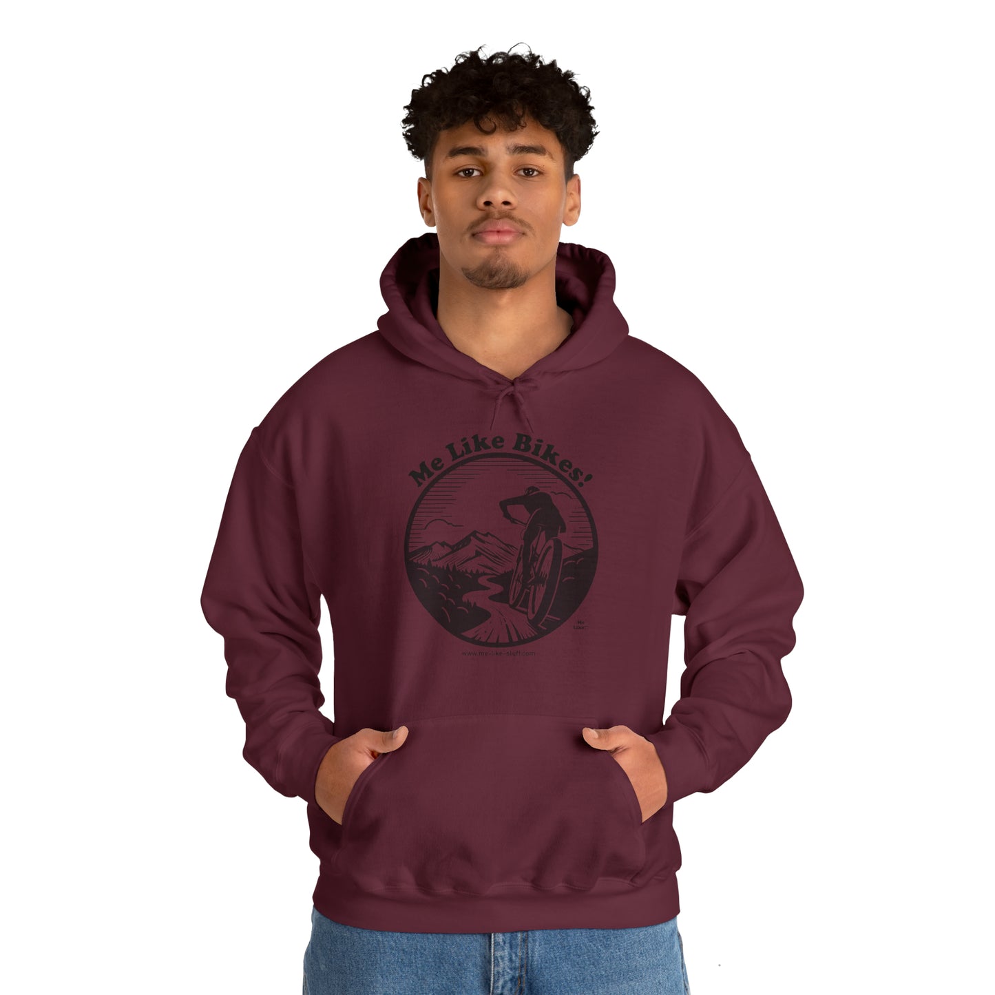 Unisex Heavy Blend™ Hooded Sweatshirt - Me Like Bikes! (MB #1)
