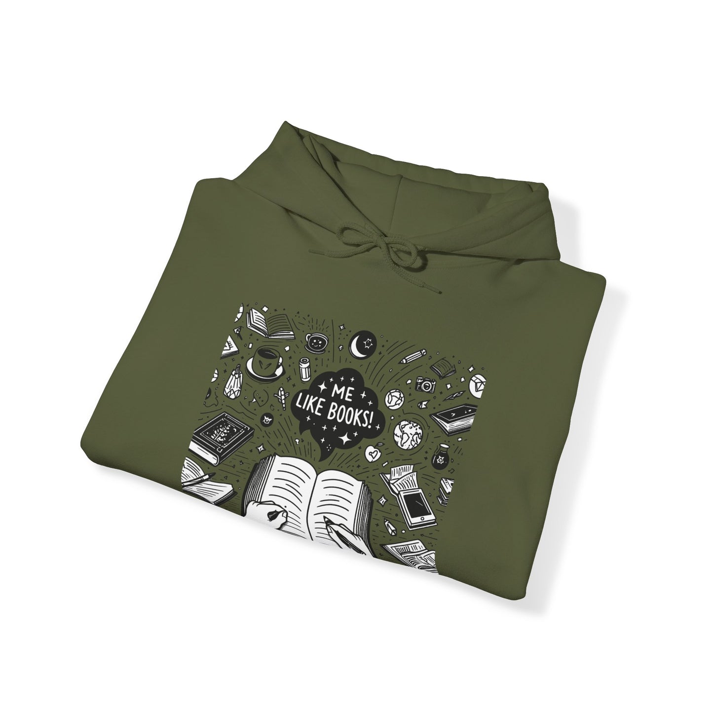 Me Like Books! - Unisex Heavy Blend™ Hooded Sweatshirt - (Books #3)