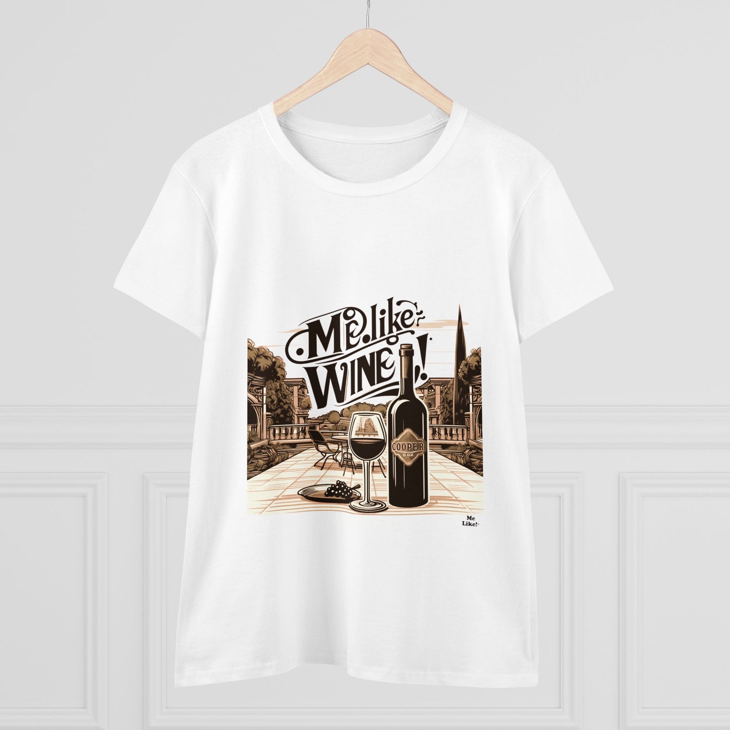 Women's Heavy Cotton Tee - Me Like Wine! (#4)