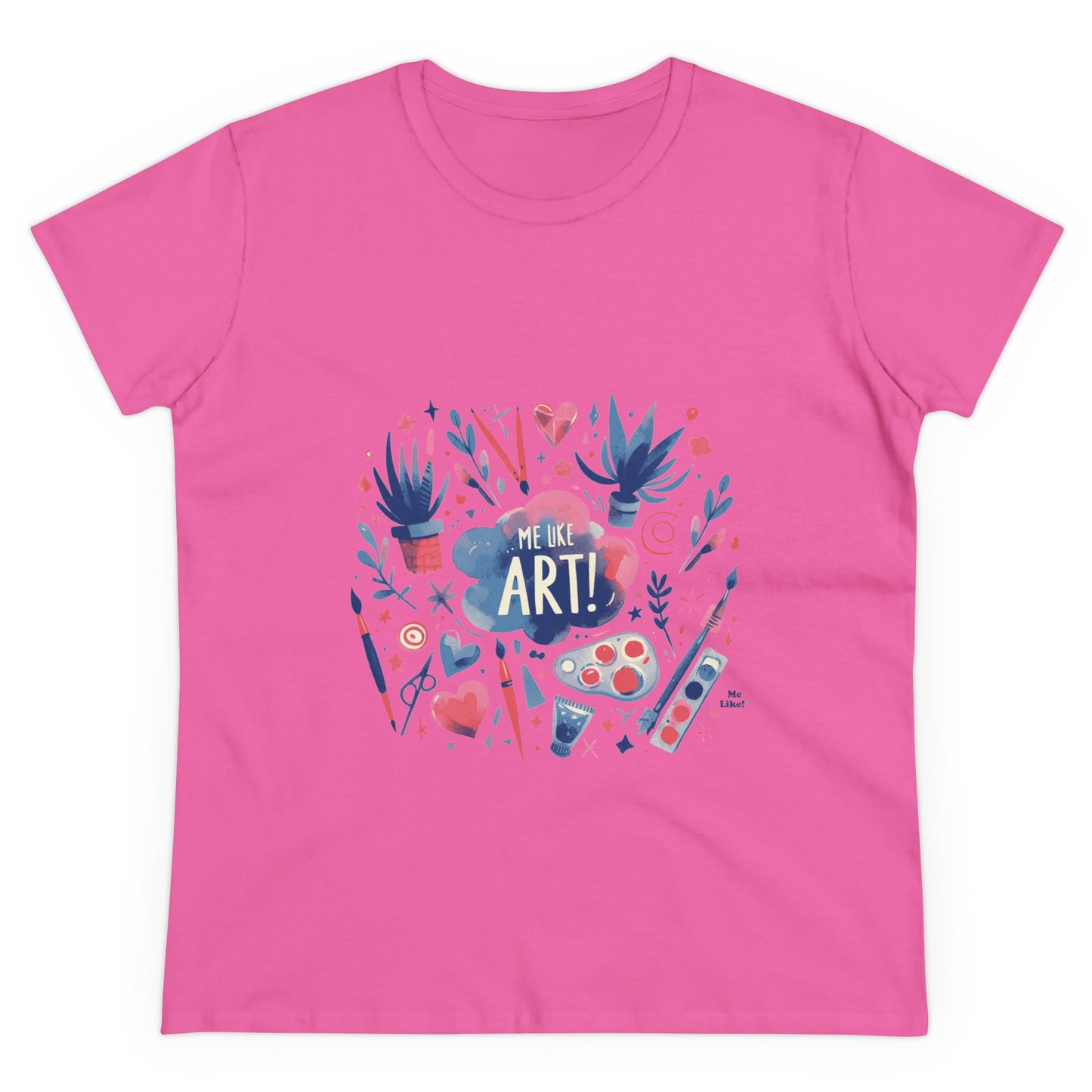Me Like Art - Women's Heavy Cotton Tee - (Art #3)