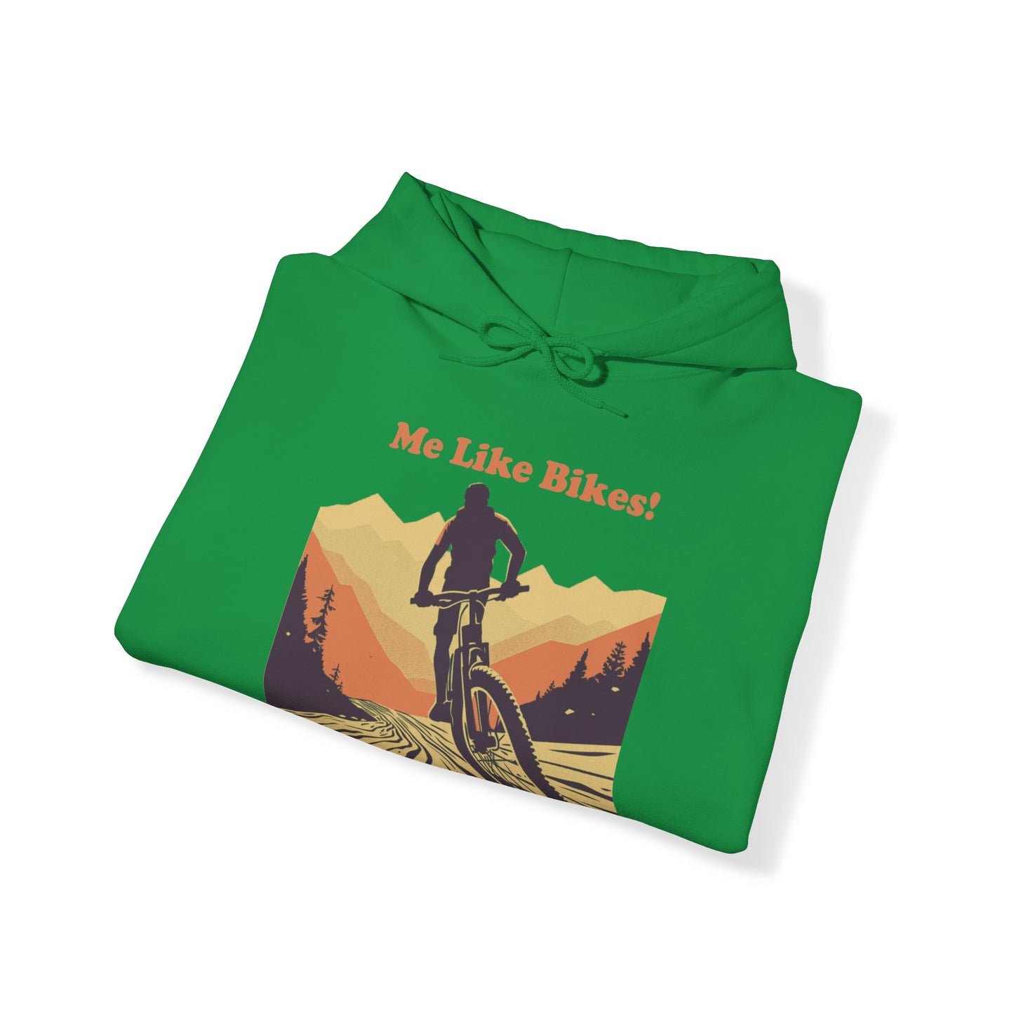 Unisex Heavy Blend™ Hooded Sweatshirt - Me Like Bikes! (Mountain Bike #2)