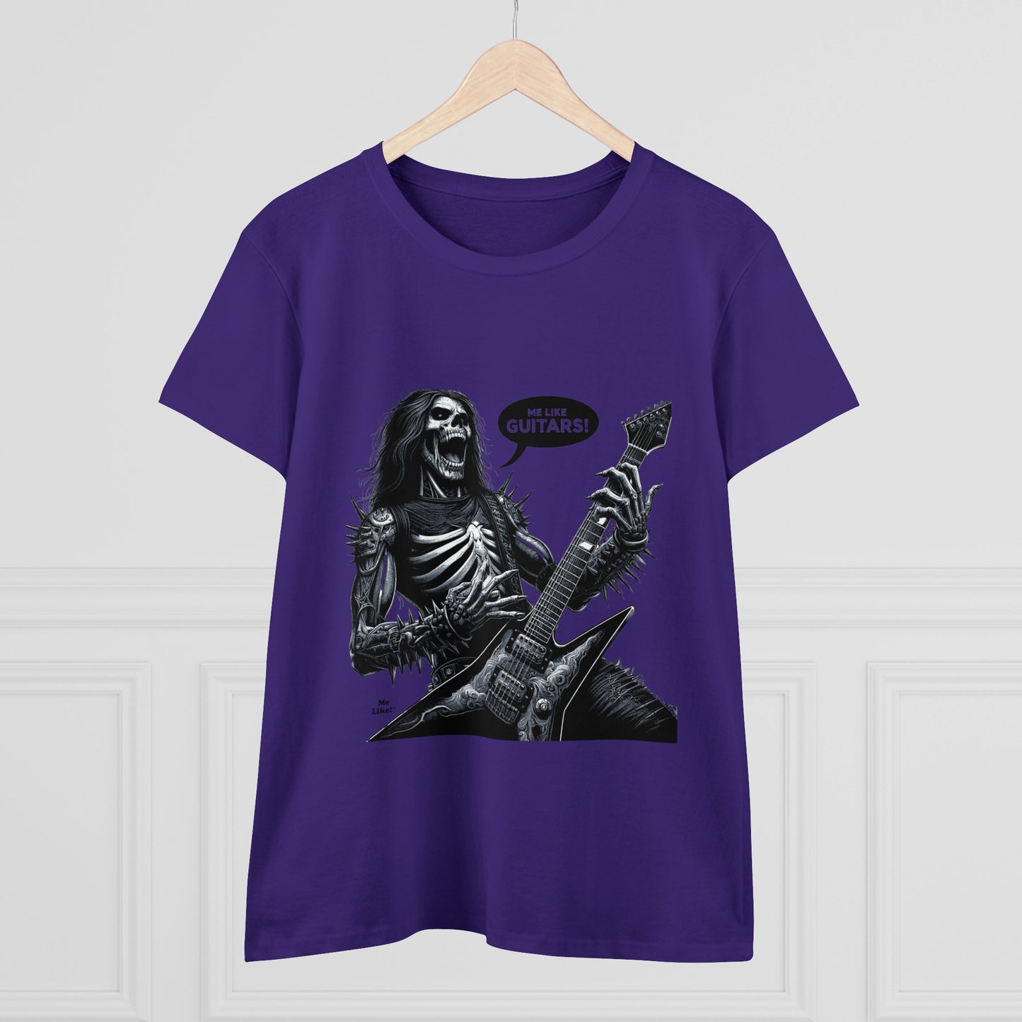 Me Like Guitars! - Women's Cotton Tee - Heavy Metal #4