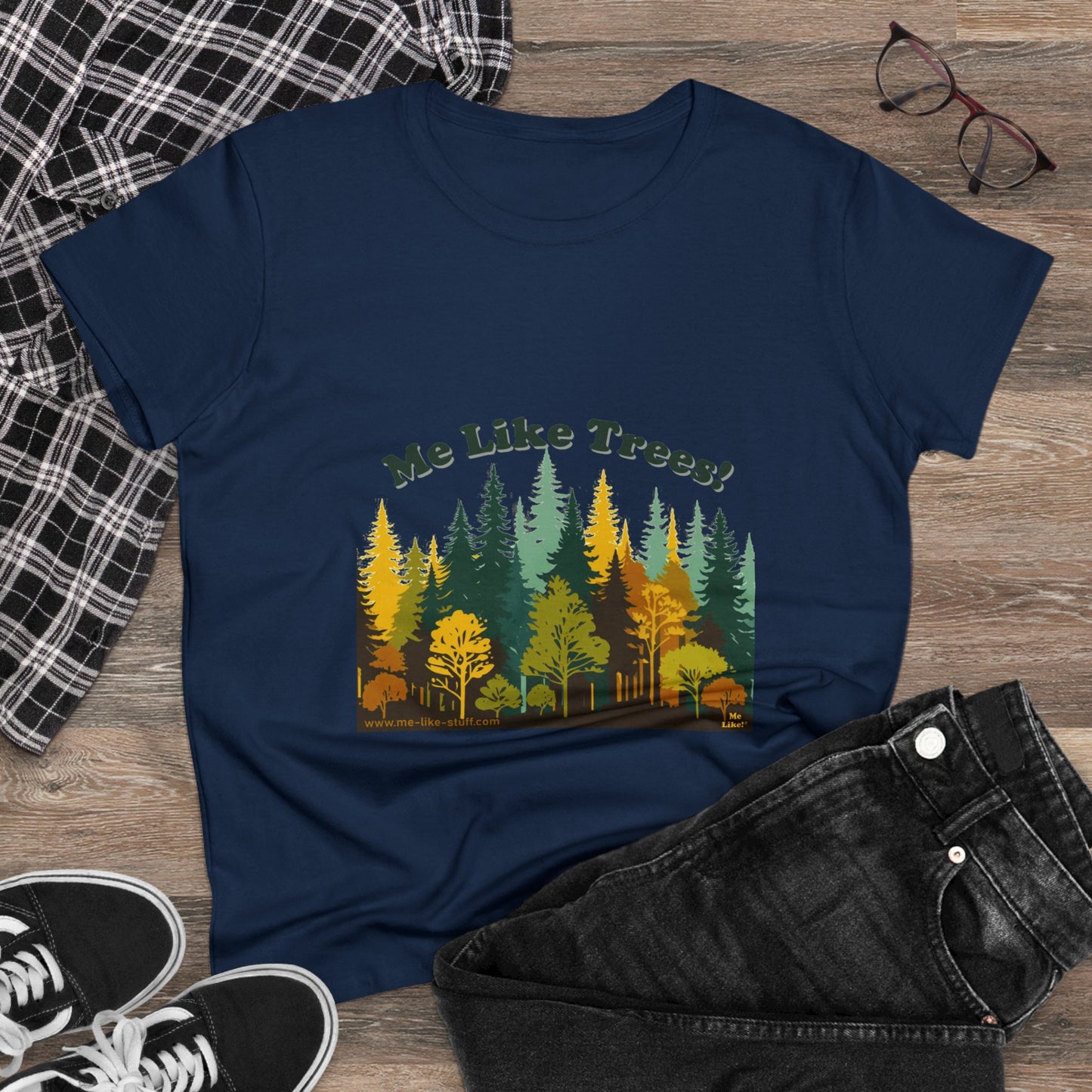 Women's Heavy Cotton Tee - Me Like Trees! (#2)
