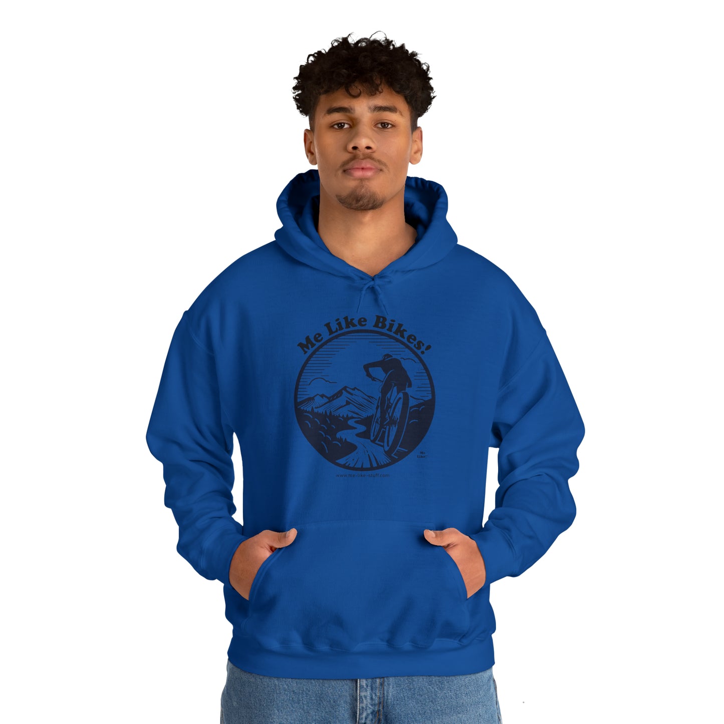 Unisex Heavy Blend™ Hooded Sweatshirt - Me Like Bikes! (MB #1)
