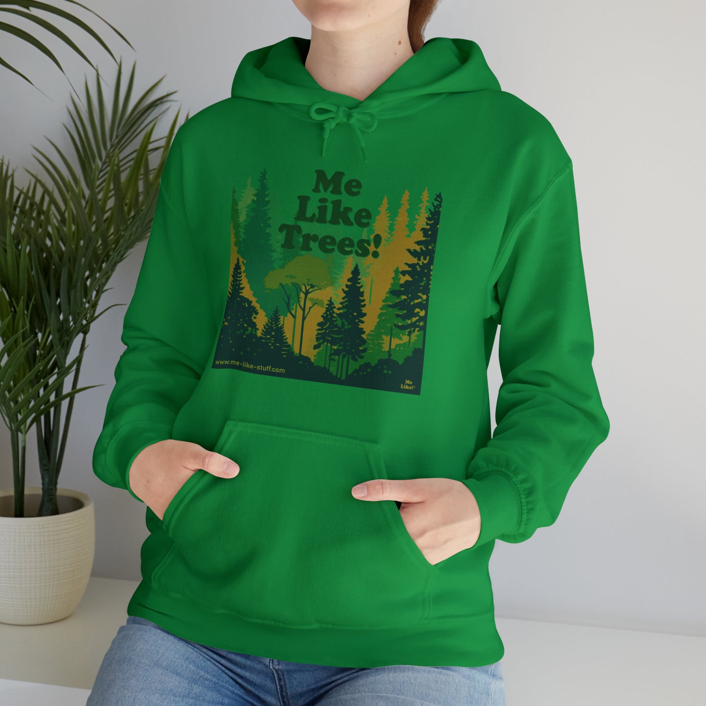 Unisex Heavy Blend™ Hooded Sweatshirt - Me Like Trees! (#3)