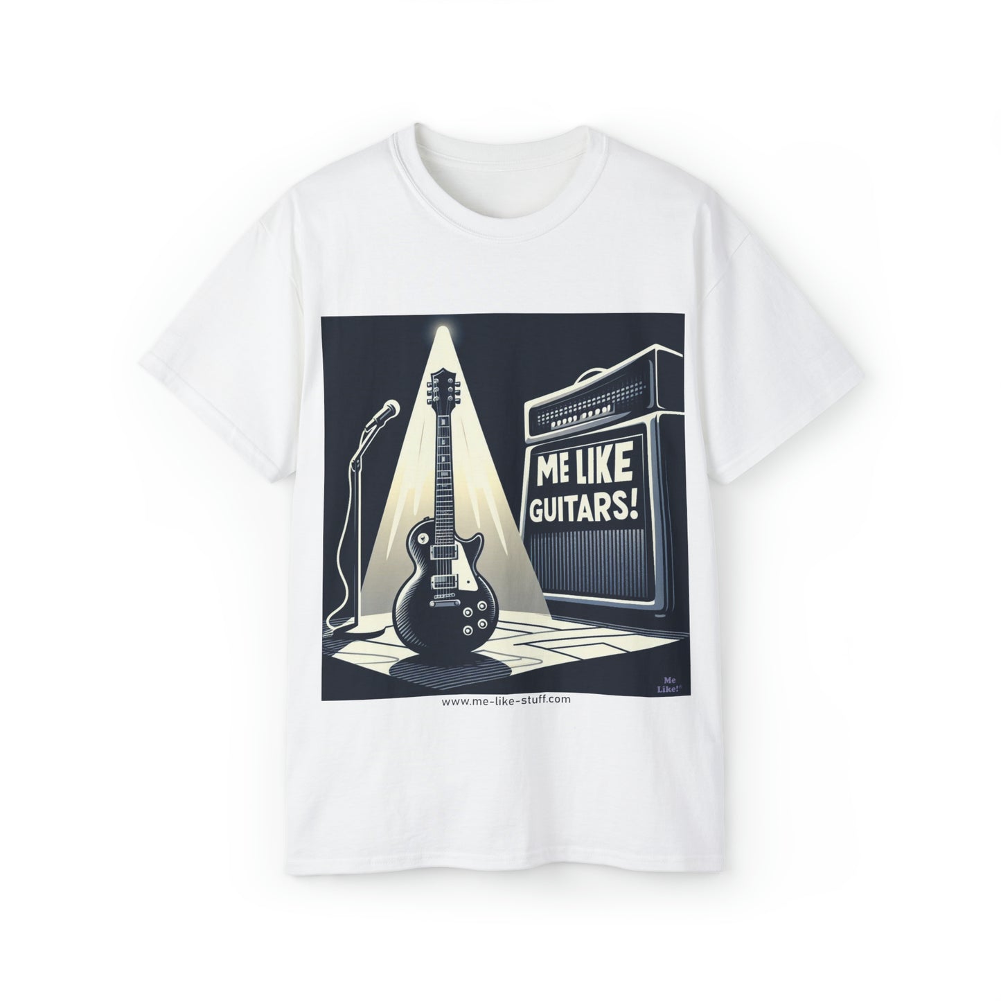 Unisex Ultra Cotton Tee - Me Like Guitars! (electric #1)