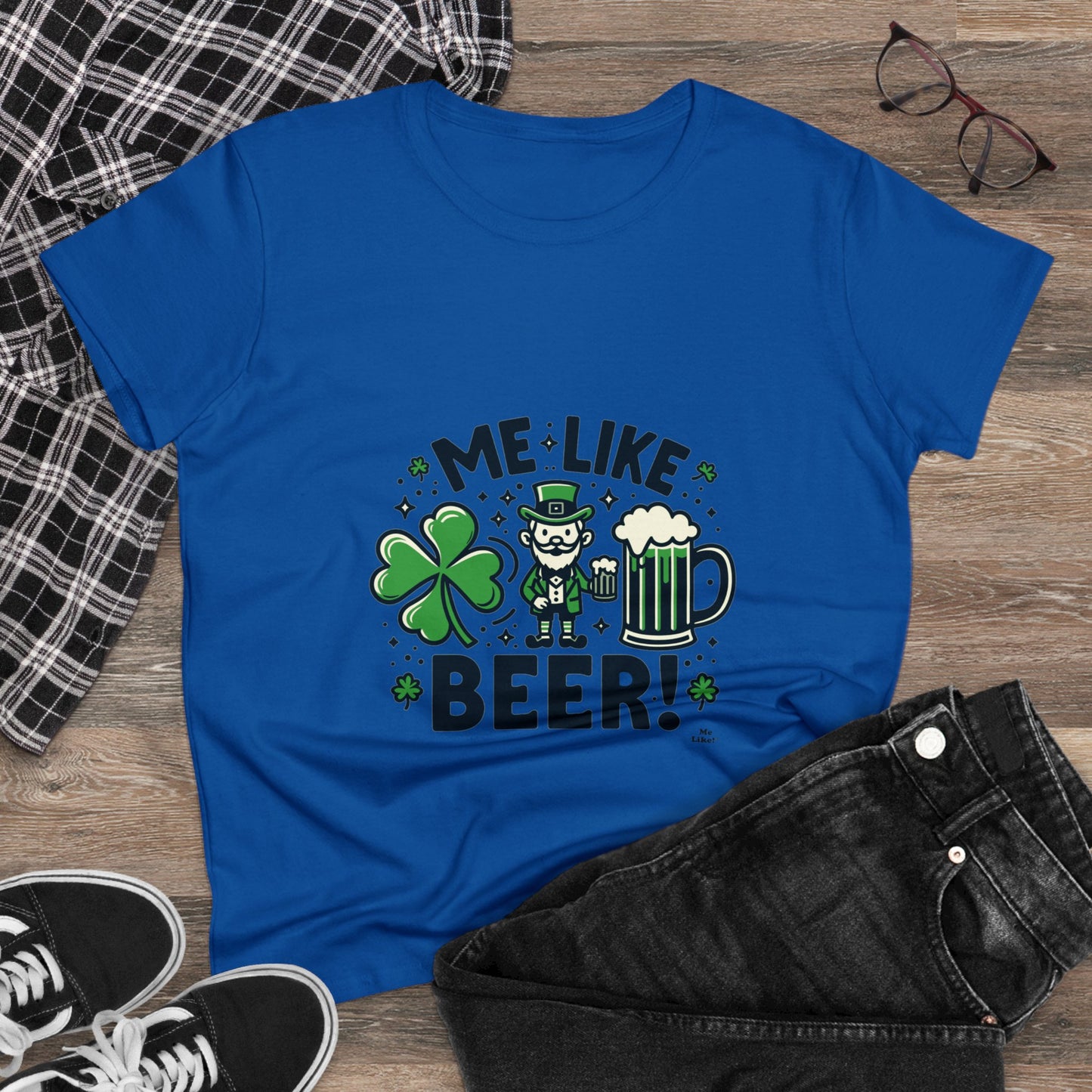Me Like Beer! - Women's Heavy Cotton Tee - (St. Patrick's Day #2)