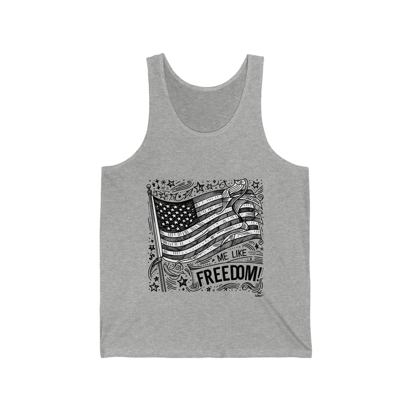 Me Like Freedom! - Unisex Jersey Tank - (Freedom #1)