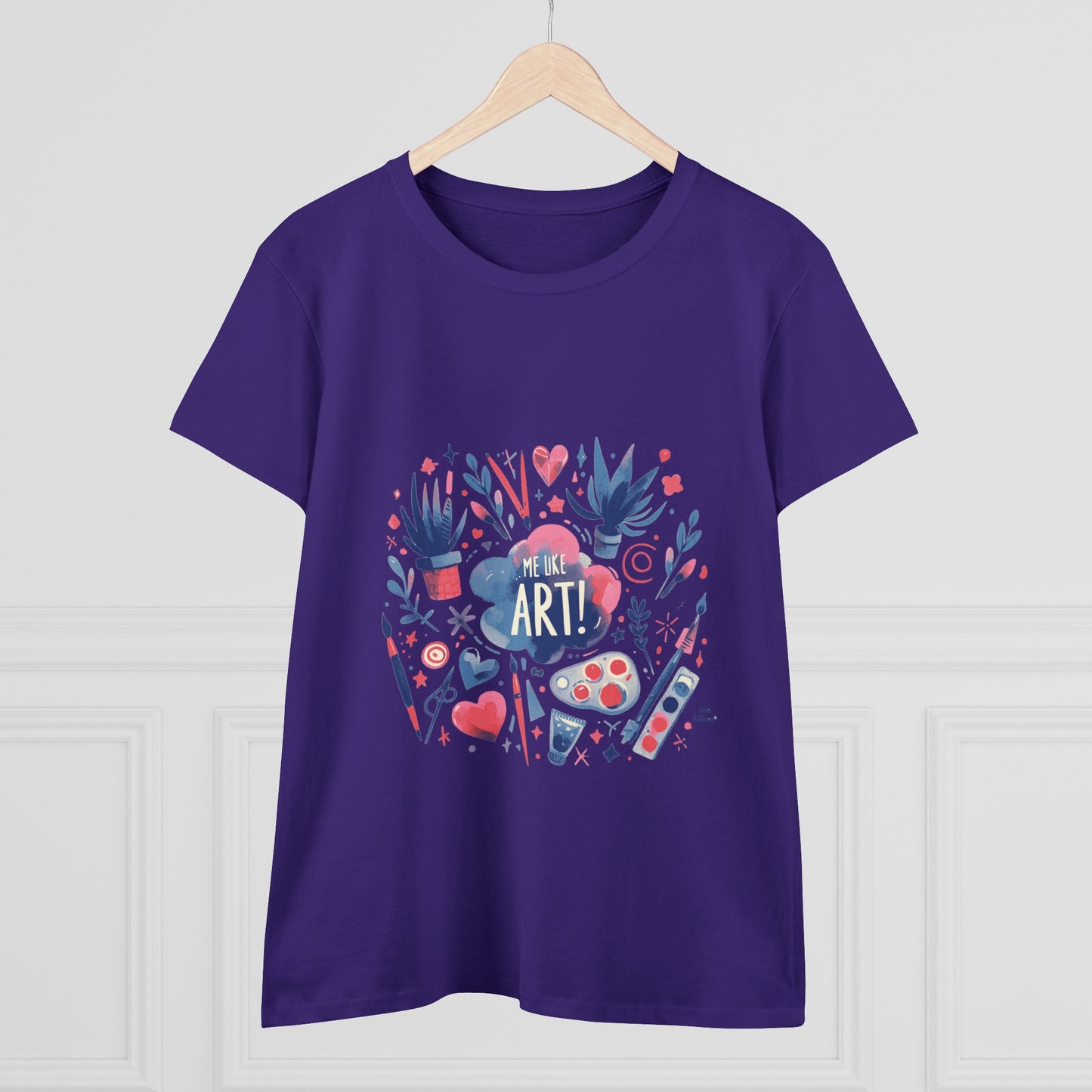 Me Like Art - Women's Heavy Cotton Tee - (Art #3)