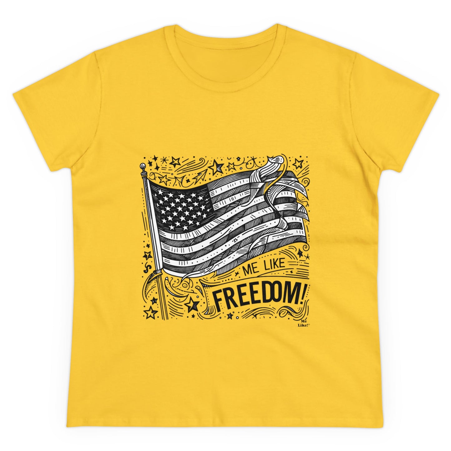 Me Like Freedom! - Women's Heavy Cotton Tee - (Freedom #1)