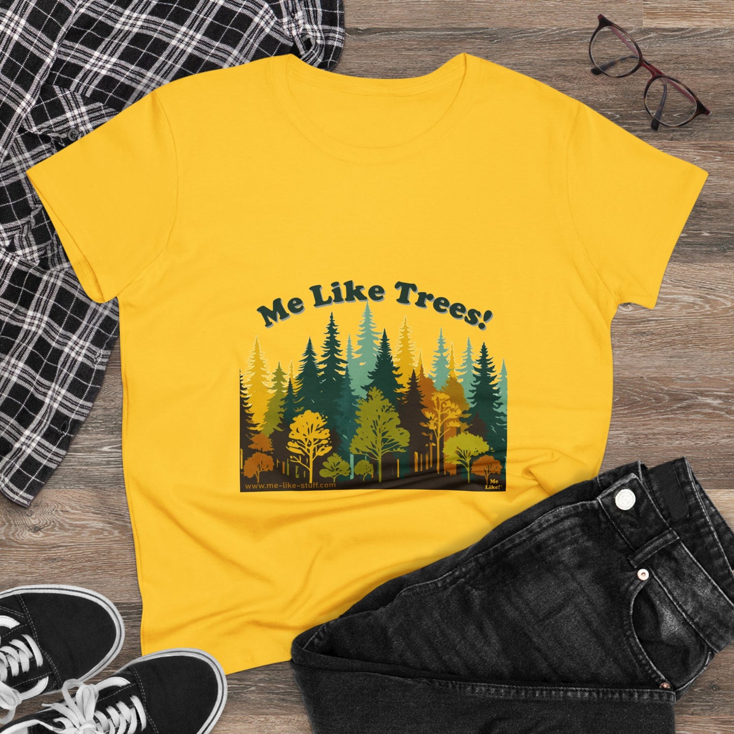 Women's Heavy Cotton Tee - Me Like Trees! (#2)