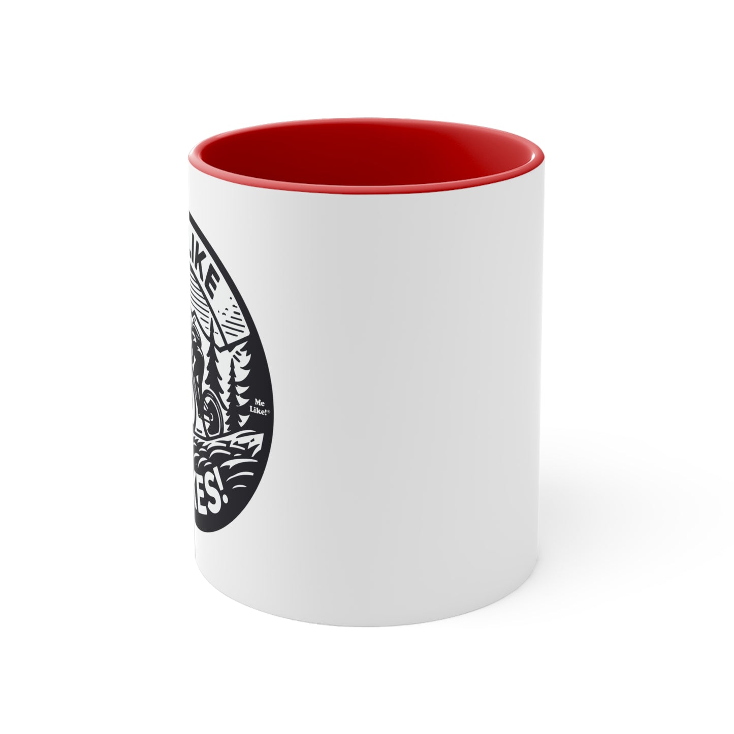 Me Like Bikes! - Accent Coffee Mug, 11oz - (Mountain Bike #4)