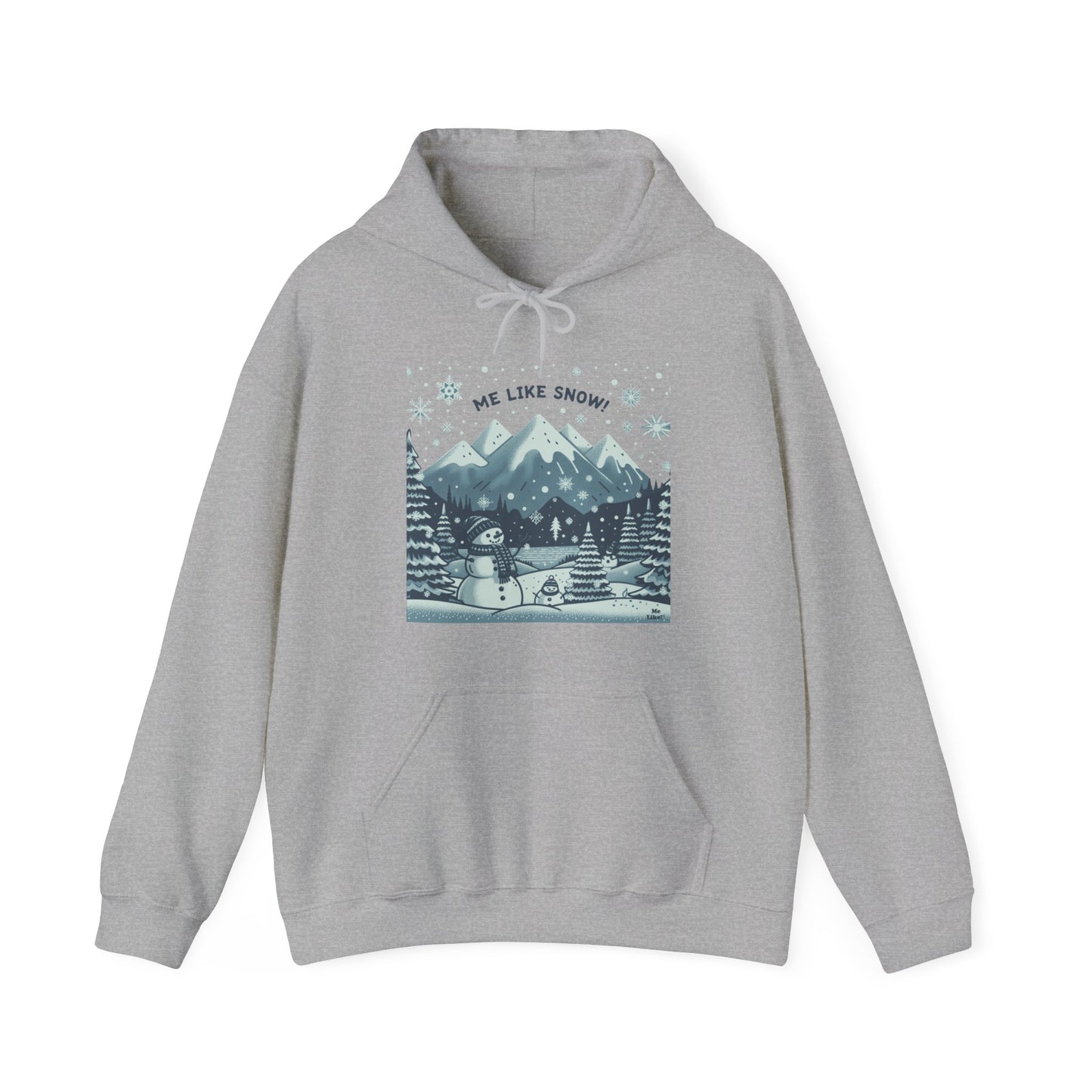 Me Like Snow! - Unisex Heavy Blend™ Hooded Sweatshirt - (Snowman #1)