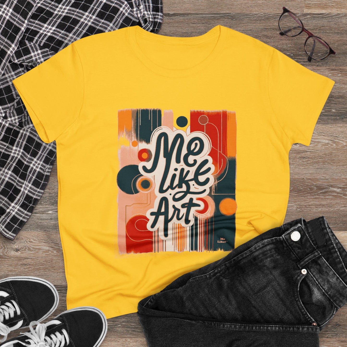 Me Like Art - Women's Heavy Cotton Tee - (Art #1)