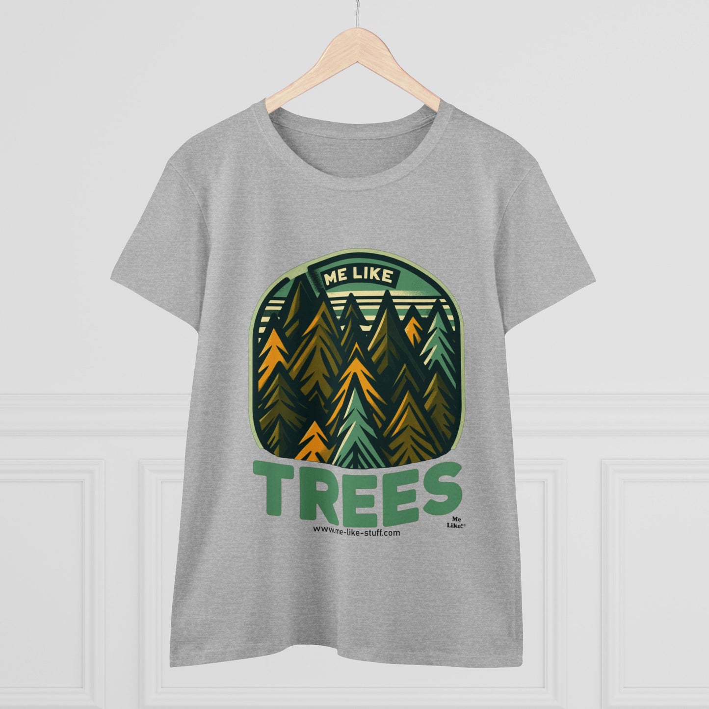 Women's Heavy Cotton Tee - Me Like Trees! (#4)
