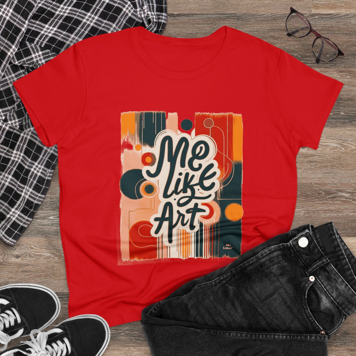 Me Like Art - Women's Heavy Cotton Tee - (Art #1)