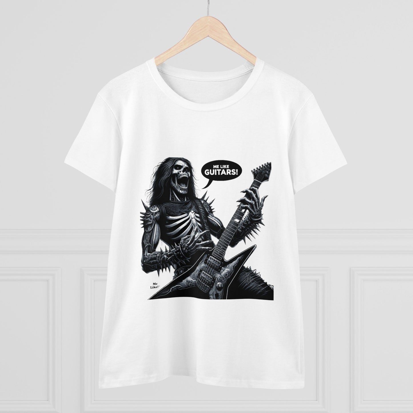 Me Like Guitars! - Women's Cotton Tee - Heavy Metal #4