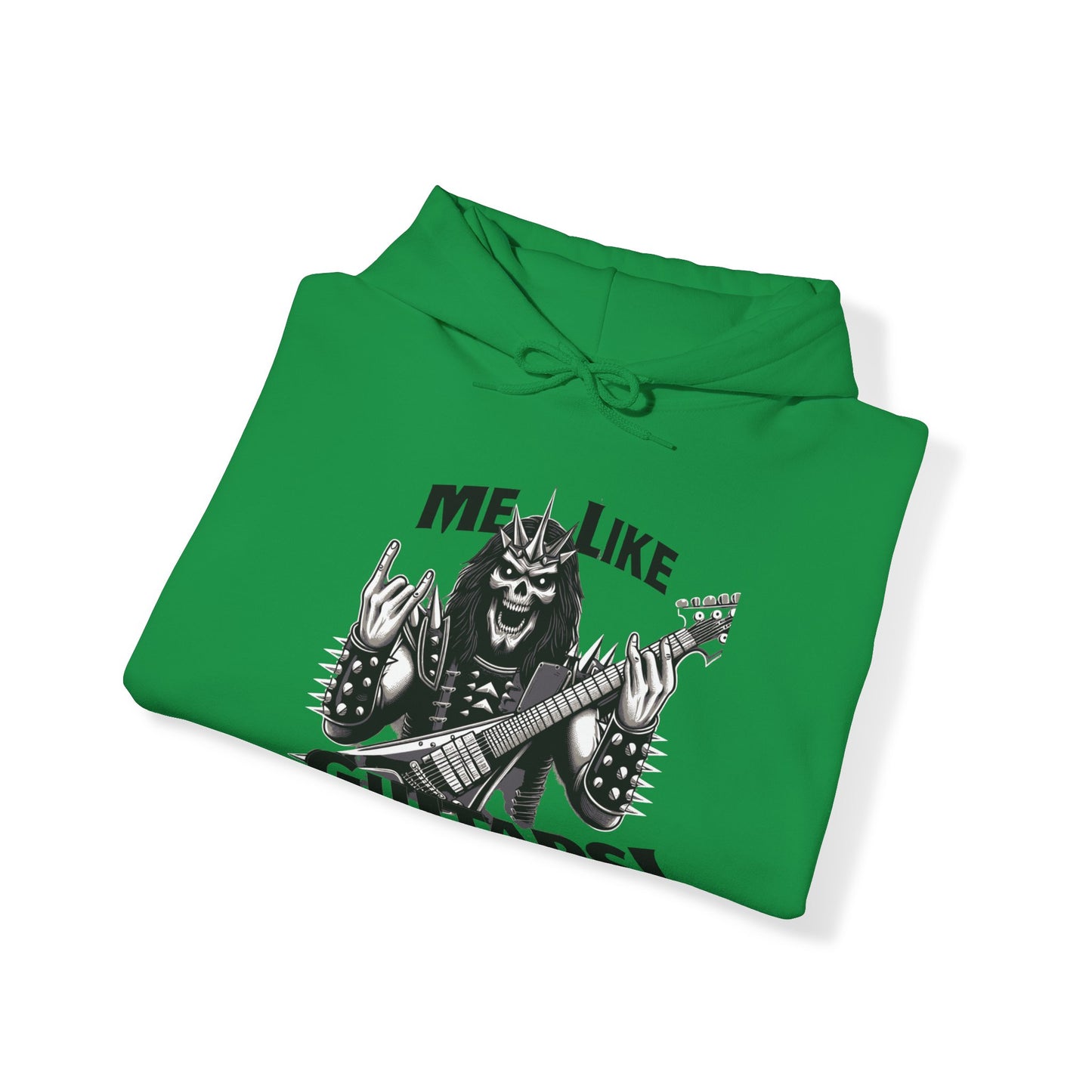 Me Like Guitars! - Unisex Hooded Sweatshirt - Heavy Metal #1