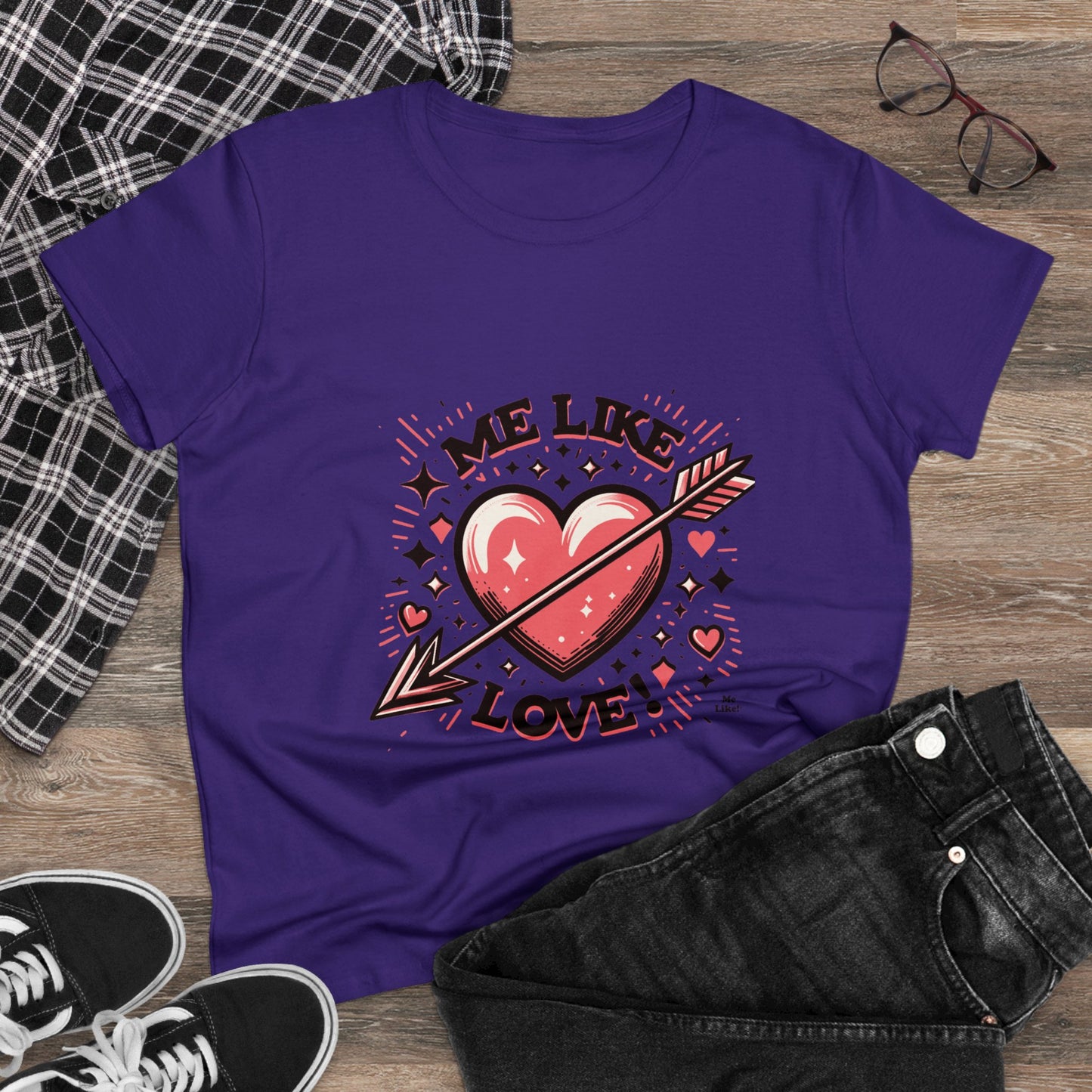 Me Like Love! - Women's Heavy Cotton Tee - (Love #2)