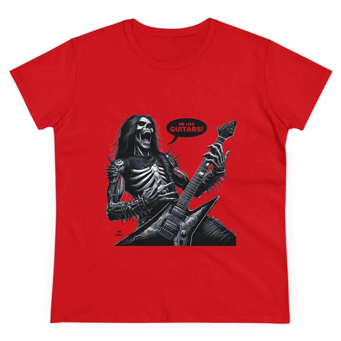 Me Like Guitars! - Women's Cotton Tee - Heavy Metal #4