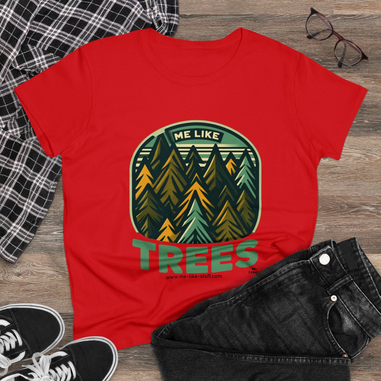 Women's Heavy Cotton Tee - Me Like Trees! (#4)