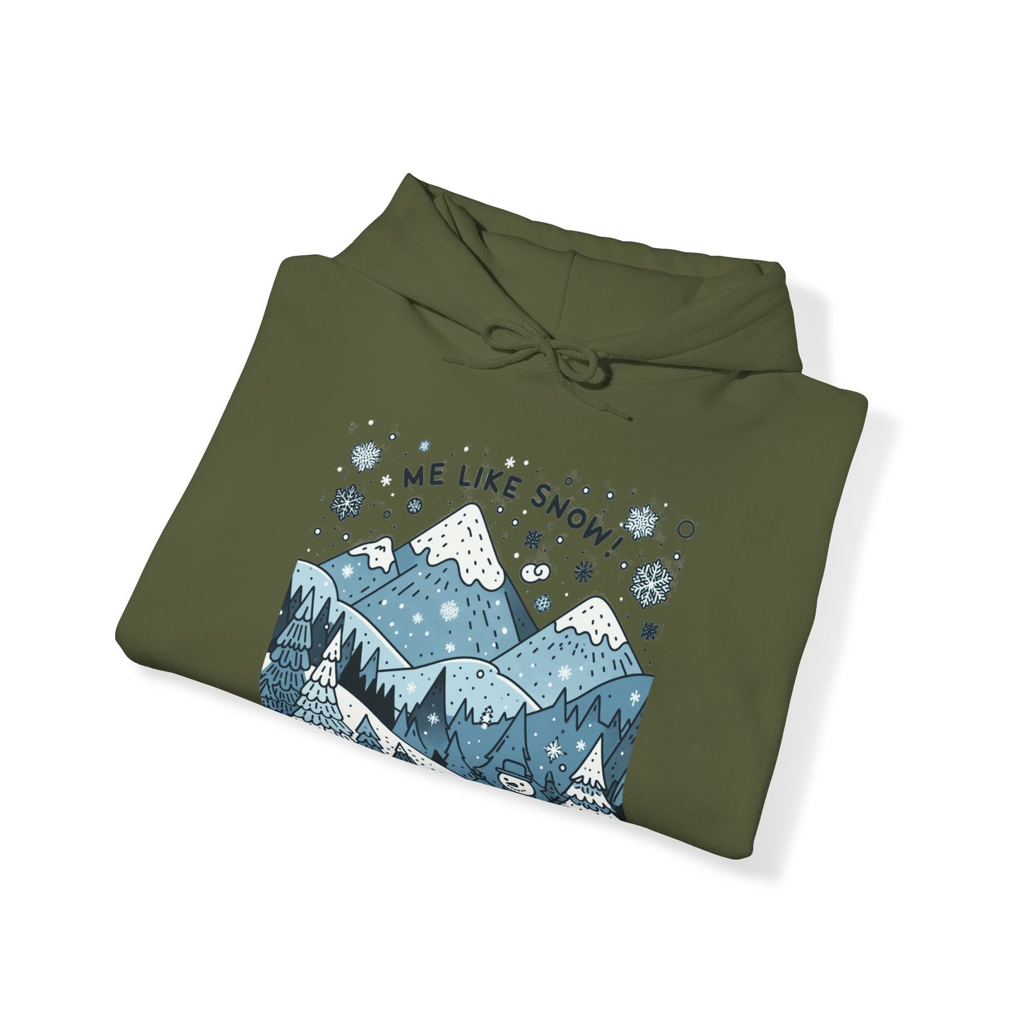 Me Like Snow! - Unisex Heavy Blend™ Hooded Sweatshirt - (Snowman #2)